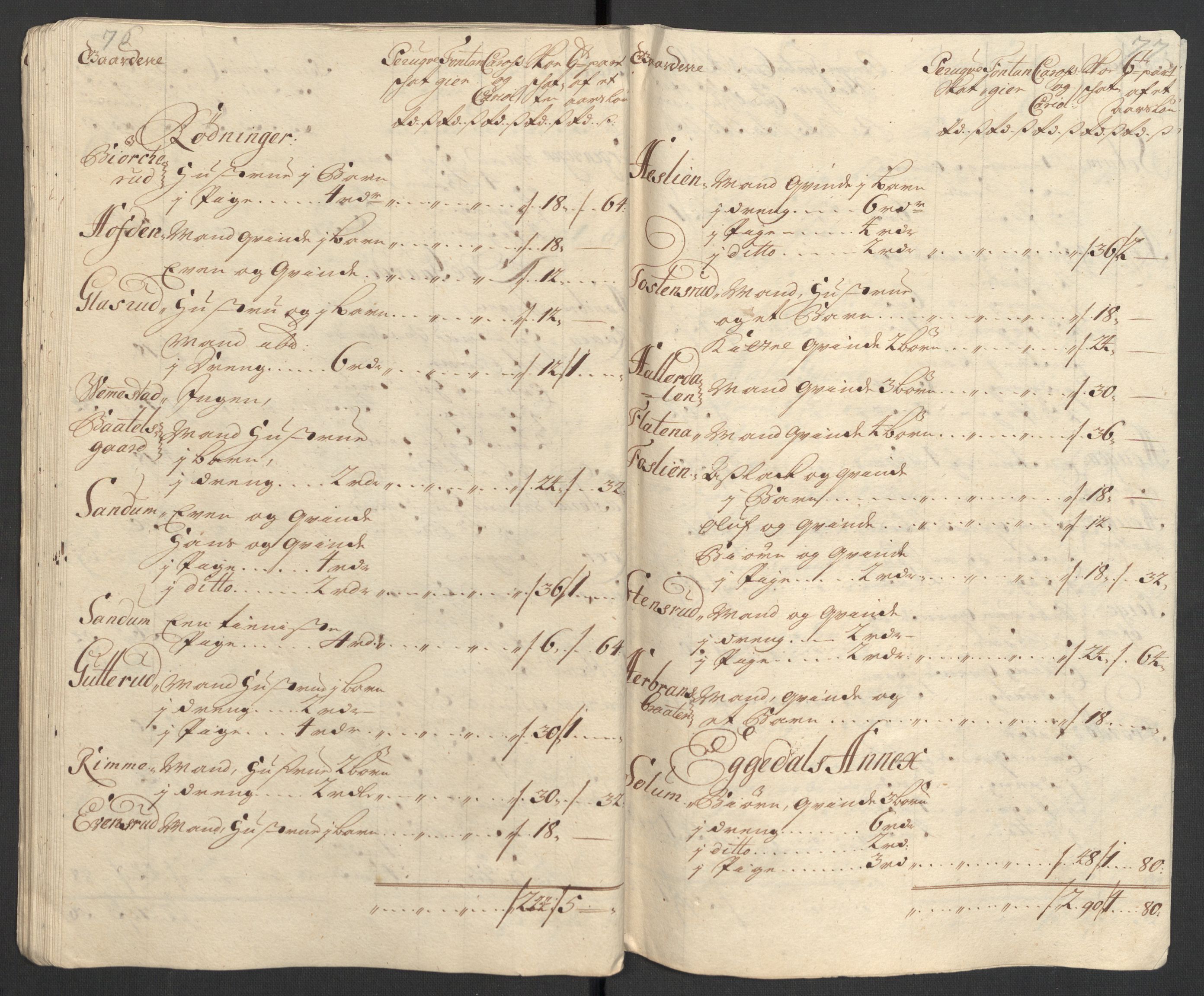 Rentekammeret inntil 1814, Reviderte regnskaper, Fogderegnskap, RA/EA-4092/R31/L1706: Fogderegnskap Hurum, Røyken, Eiker, Lier og Buskerud, 1711, p. 42