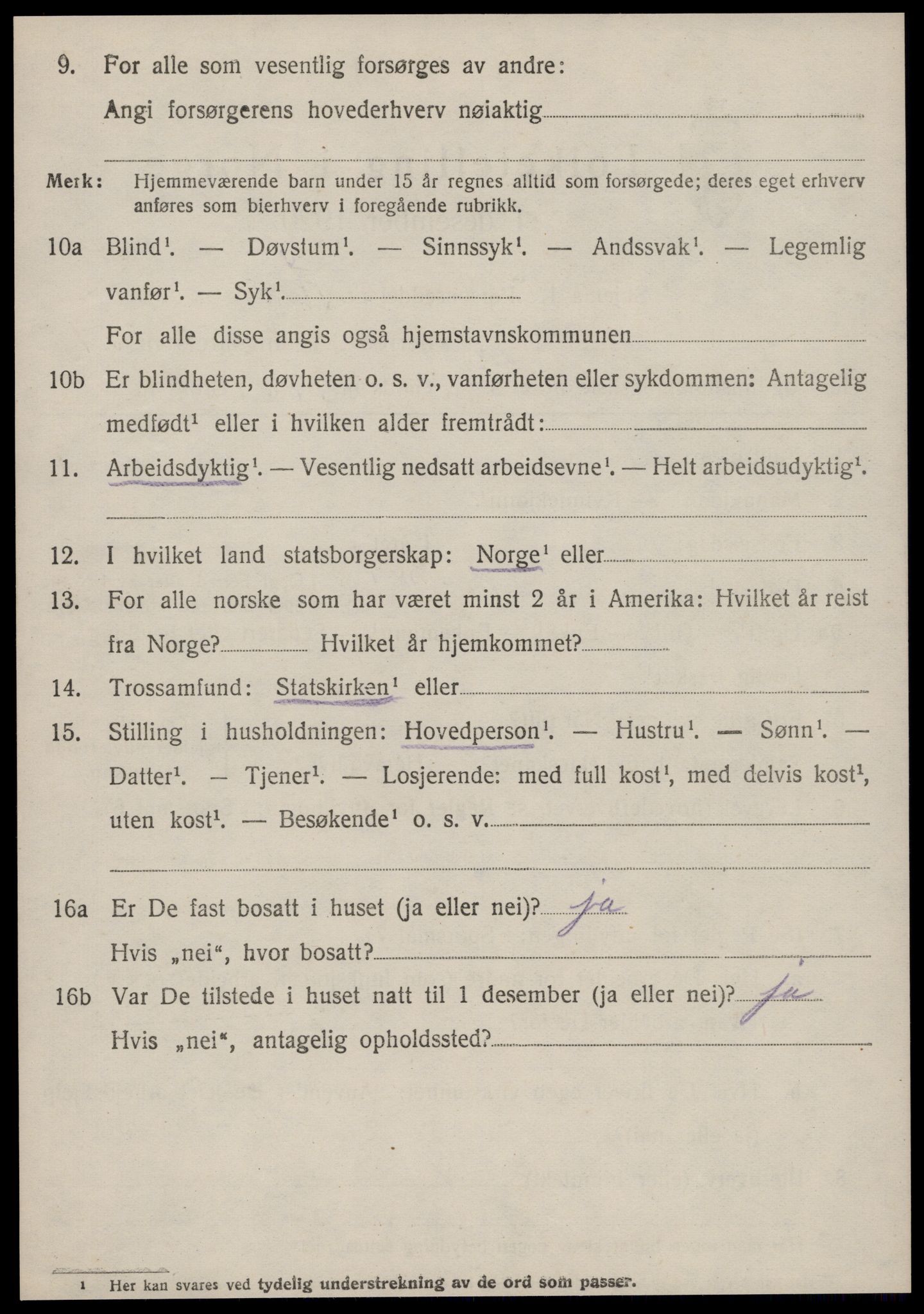 SAT, 1920 census for Borgund, 1920, p. 19331