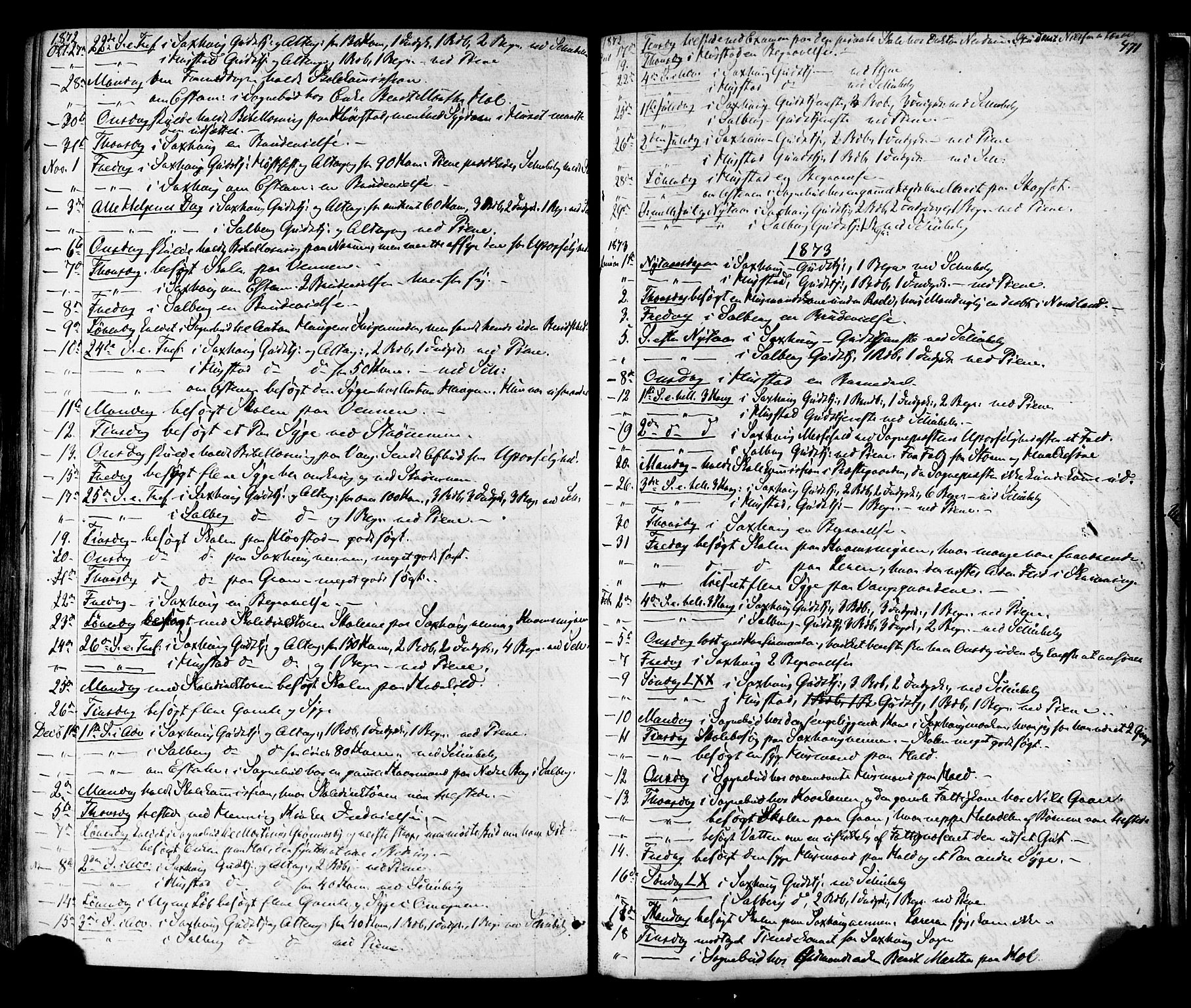 Ministerialprotokoller, klokkerbøker og fødselsregistre - Nord-Trøndelag, SAT/A-1458/730/L0284: Parish register (official) no. 730A09, 1866-1878, p. 471