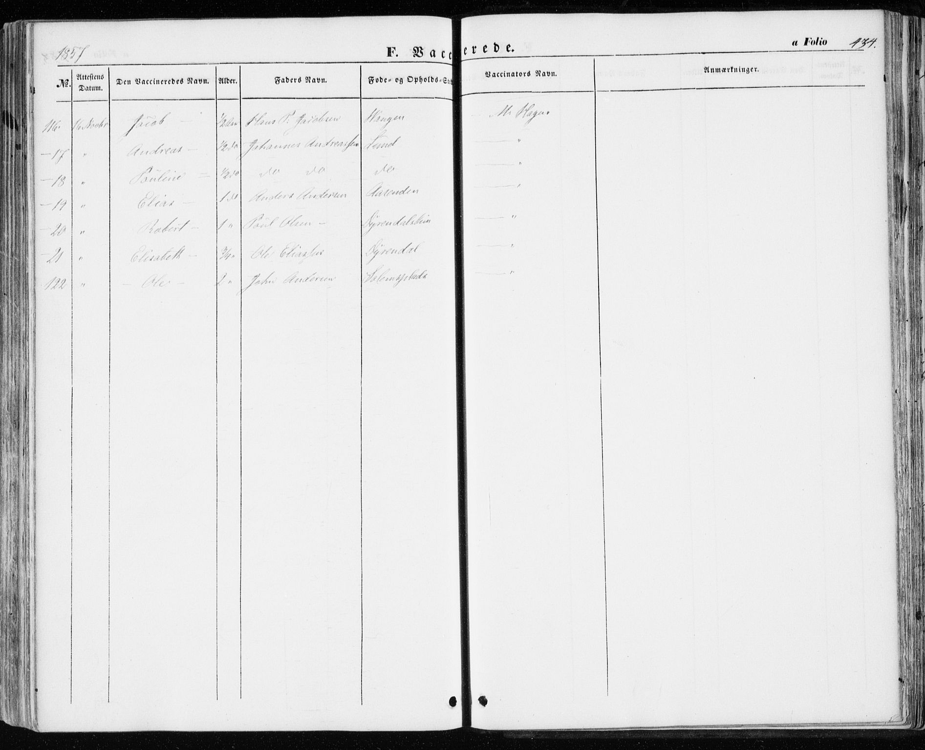 Ministerialprotokoller, klokkerbøker og fødselsregistre - Sør-Trøndelag, AV/SAT-A-1456/646/L0611: Parish register (official) no. 646A09, 1848-1857, p. 434