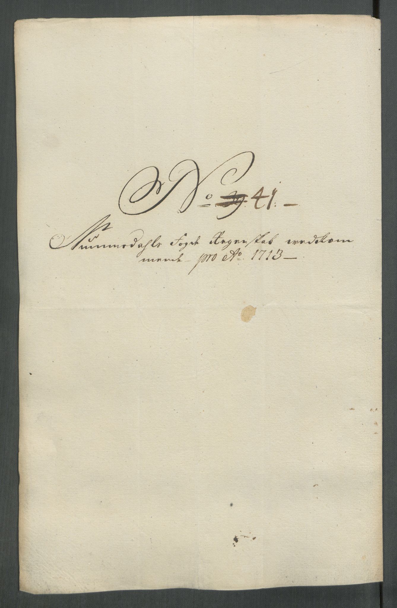 Rentekammeret inntil 1814, Reviderte regnskaper, Fogderegnskap, RA/EA-4092/R64/L4434: Fogderegnskap Namdal, 1713, p. 250
