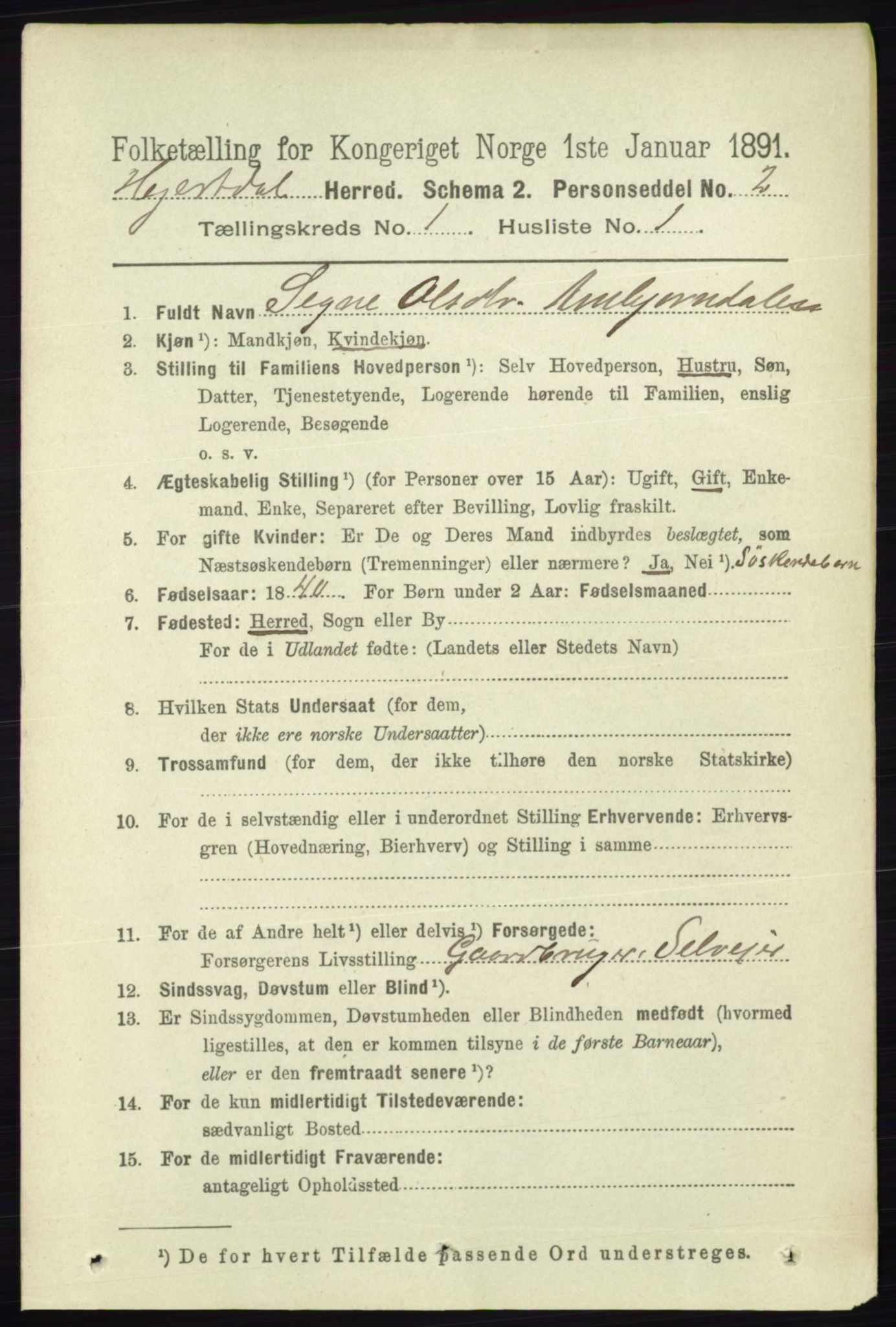 RA, 1891 census for 0827 Hjartdal, 1891, p. 120