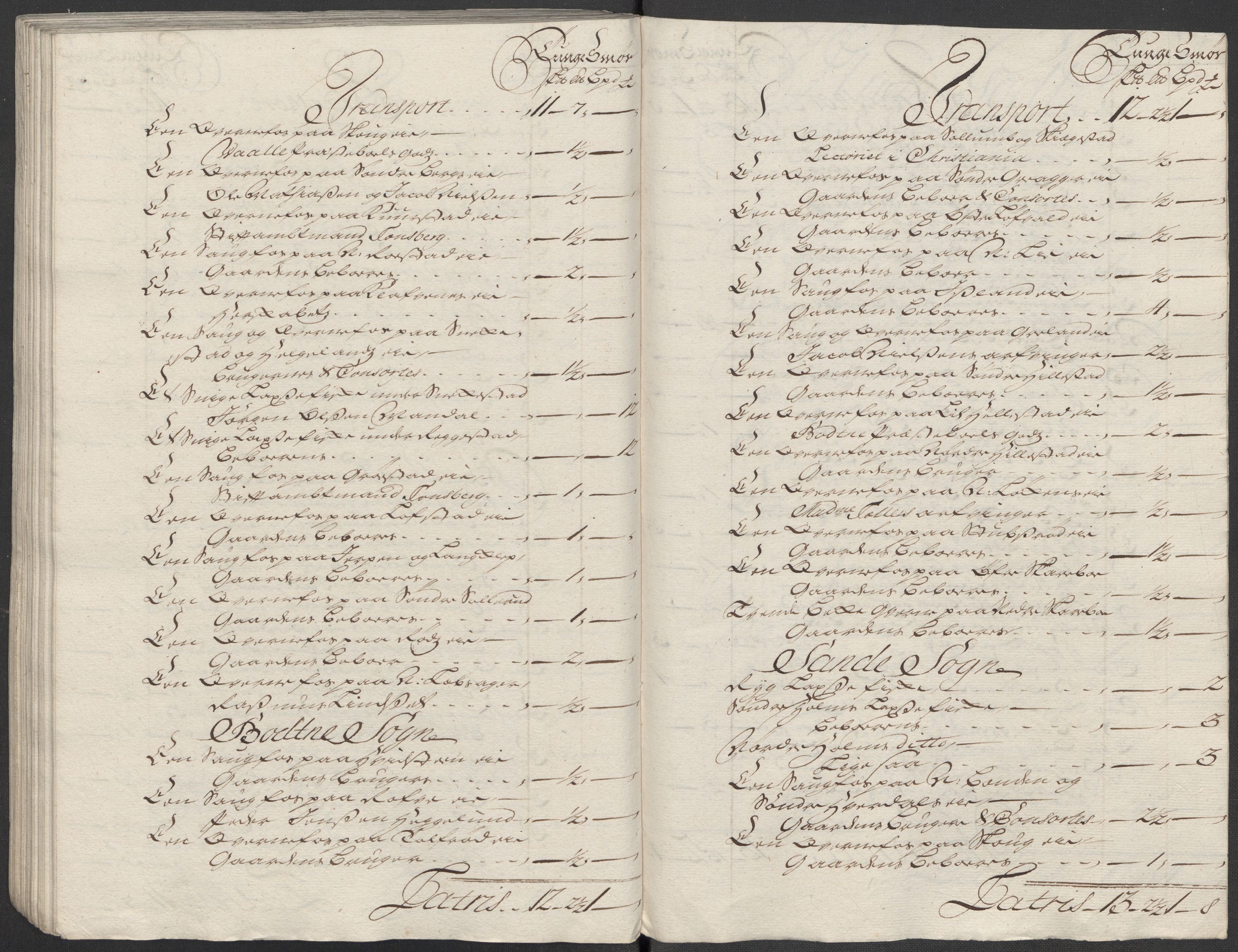 Rentekammeret inntil 1814, Reviderte regnskaper, Fogderegnskap, AV/RA-EA-4092/R32/L1879: Fogderegnskap Jarlsberg grevskap, 1714-1715, p. 345