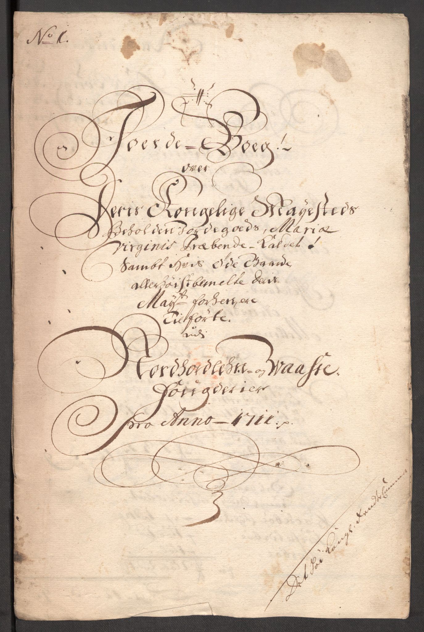Rentekammeret inntil 1814, Reviderte regnskaper, Fogderegnskap, RA/EA-4092/R51/L3192: Fogderegnskap Nordhordland og Voss, 1711, p. 30