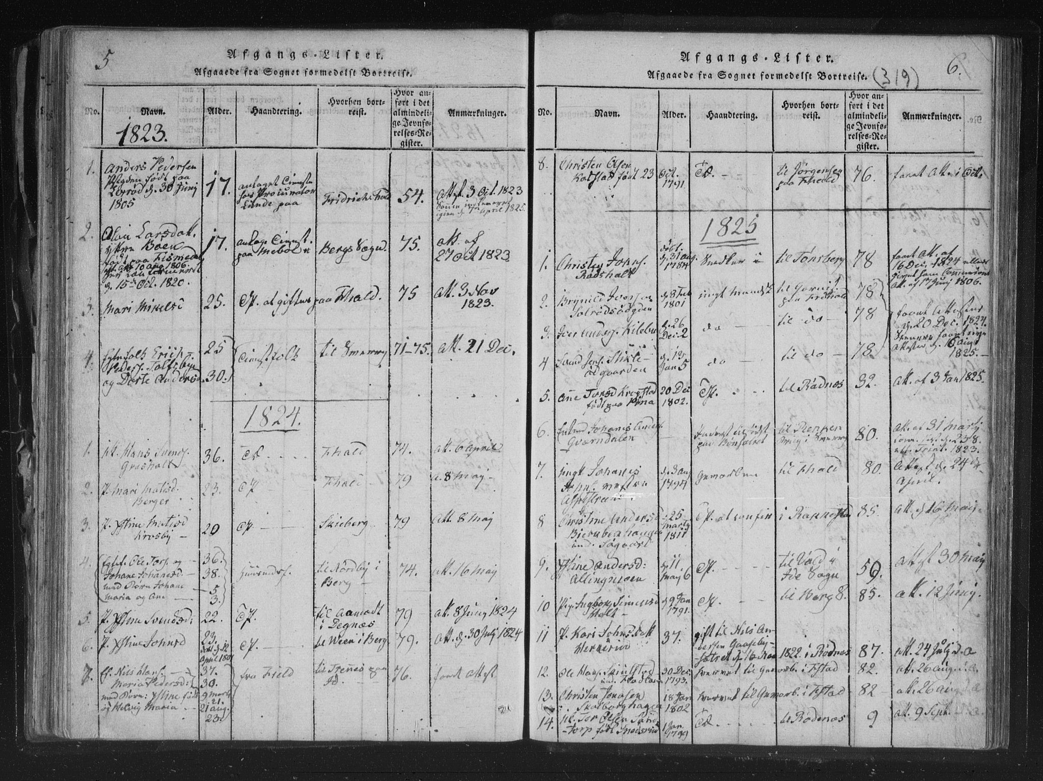 Aremark prestekontor Kirkebøker, AV/SAO-A-10899/F/Fc/L0001: Parish register (official) no. III 1, 1814-1834, p. 5-6