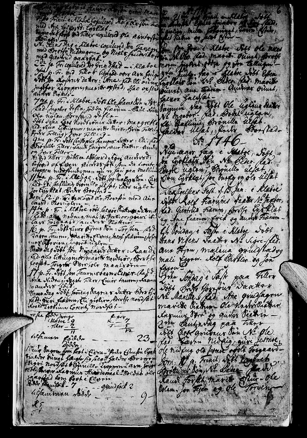 Ministerialprotokoller, klokkerbøker og fødselsregistre - Sør-Trøndelag, SAT/A-1456/618/L0436: Parish register (official) no. 618A01, 1741-1749, p. 6