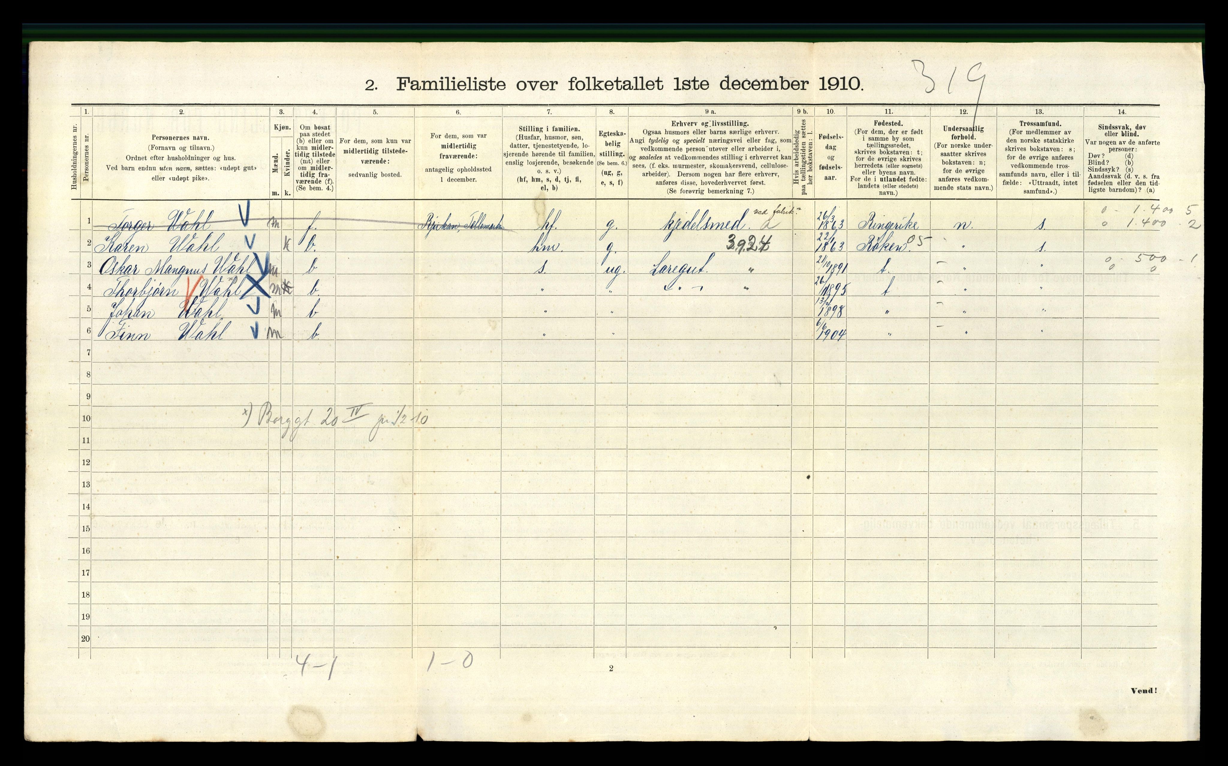 RA, 1910 census for Kristiania, 1910, p. 8774