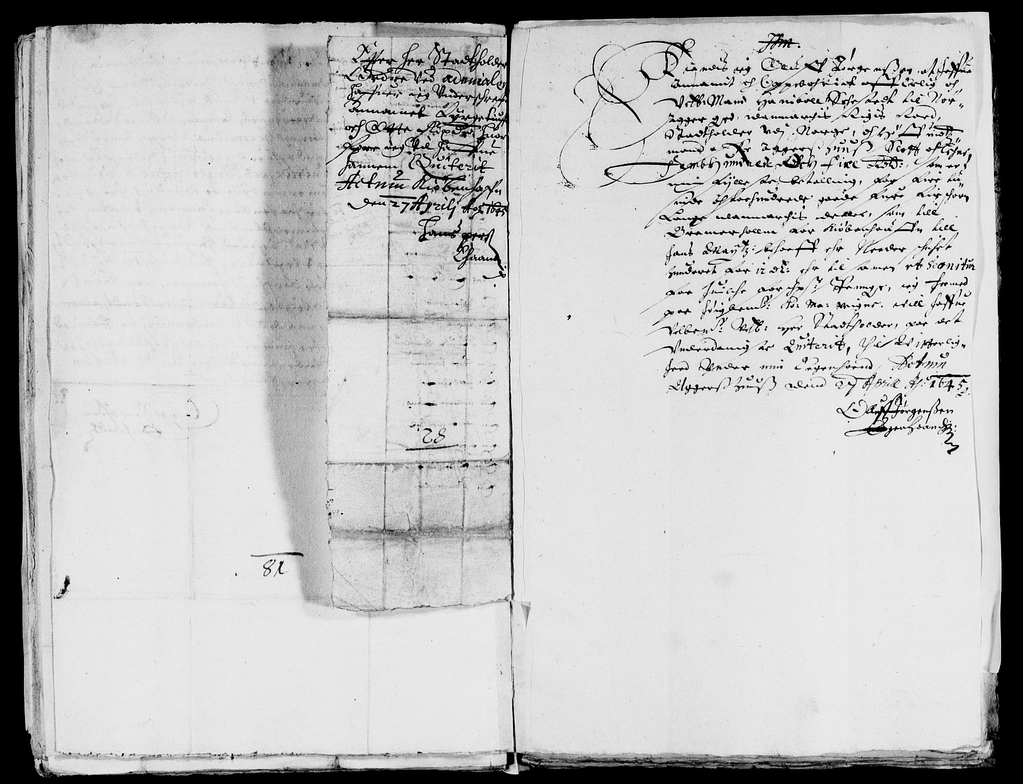 Rentekammeret inntil 1814, Reviderte regnskaper, Lensregnskaper, AV/RA-EA-5023/R/Rb/Rba/L0181: Akershus len, 1644-1645