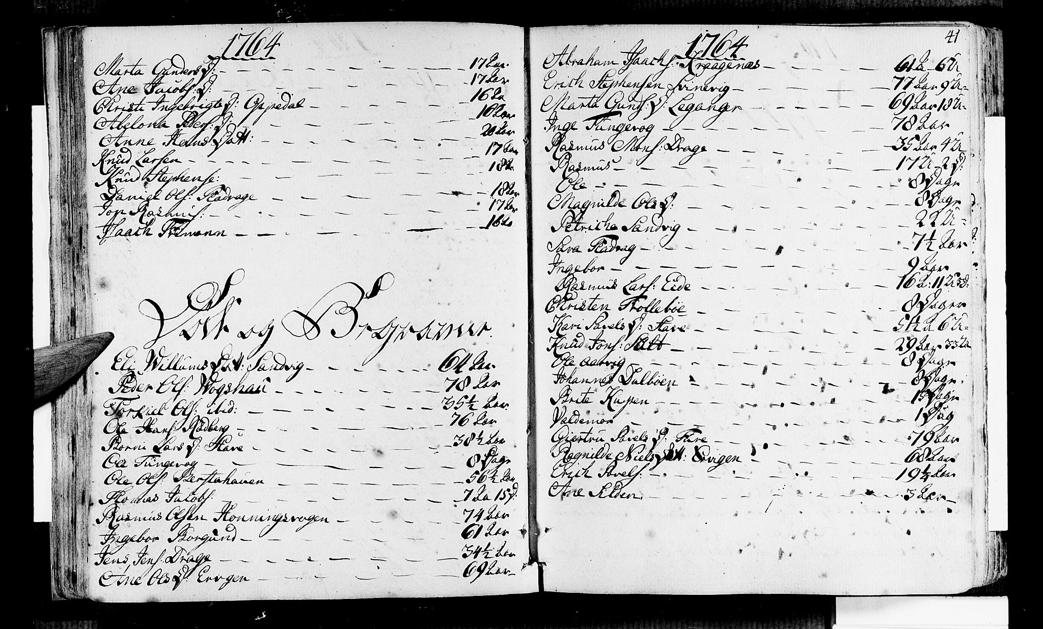 Selje sokneprestembete, AV/SAB-A-99938/H/Ha/Haa/Haaa: Parish register (official) no. A 5, 1760-1782, p. 41