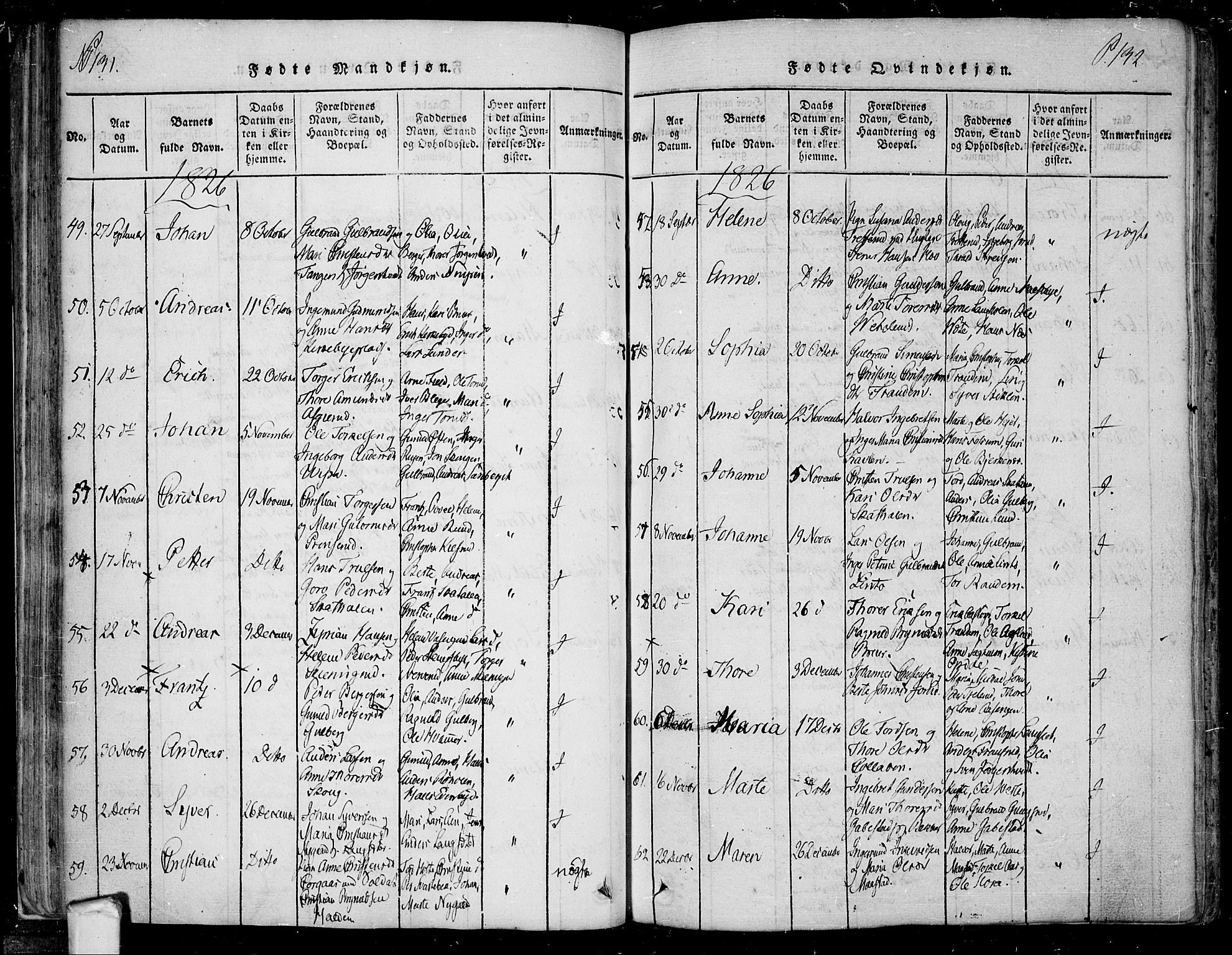 Trøgstad prestekontor Kirkebøker, SAO/A-10925/F/Fa/L0006: Parish register (official) no. I 6, 1815-1844, p. 131-132