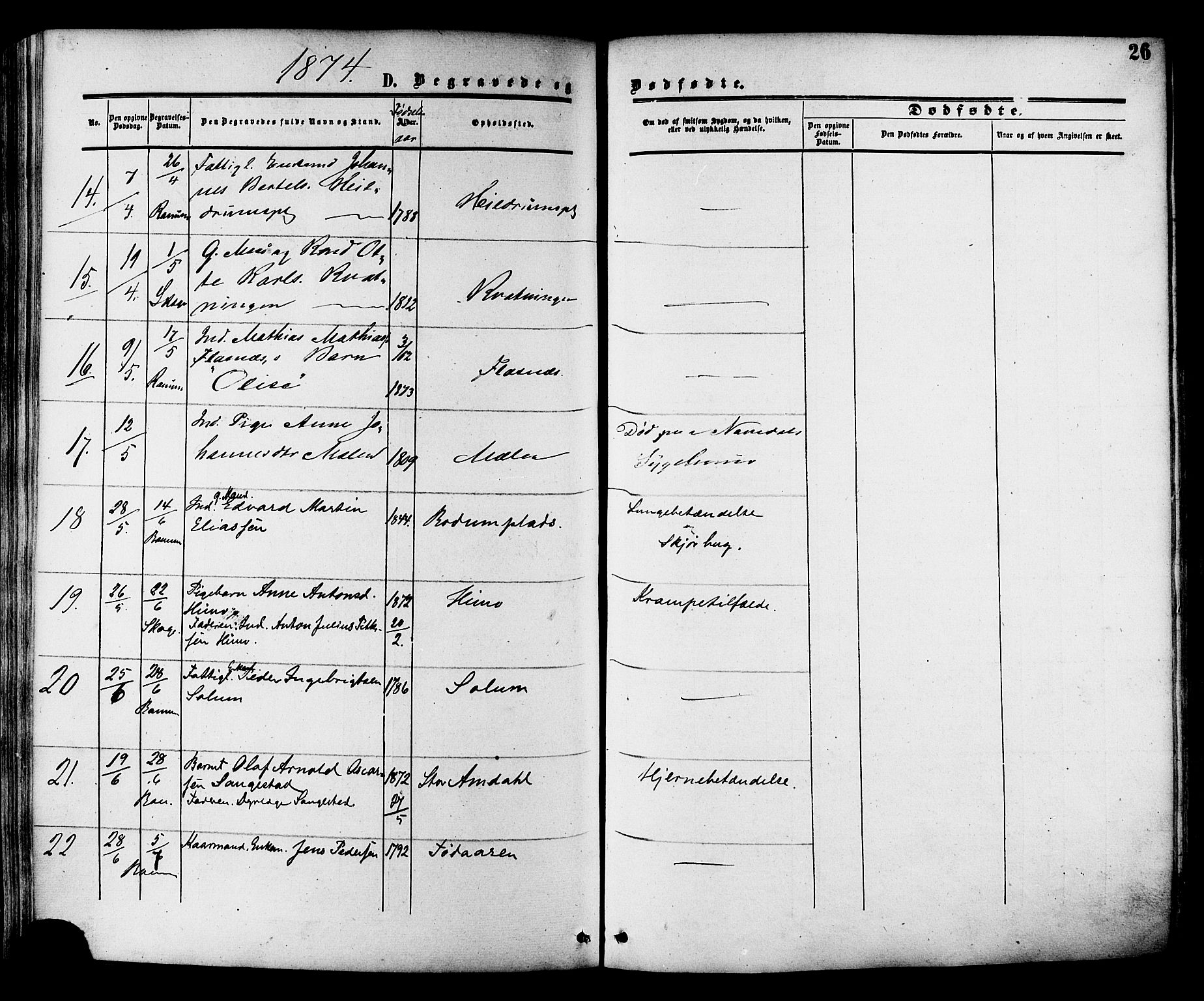 Ministerialprotokoller, klokkerbøker og fødselsregistre - Nord-Trøndelag, AV/SAT-A-1458/764/L0553: Parish register (official) no. 764A08, 1858-1880, p. 26