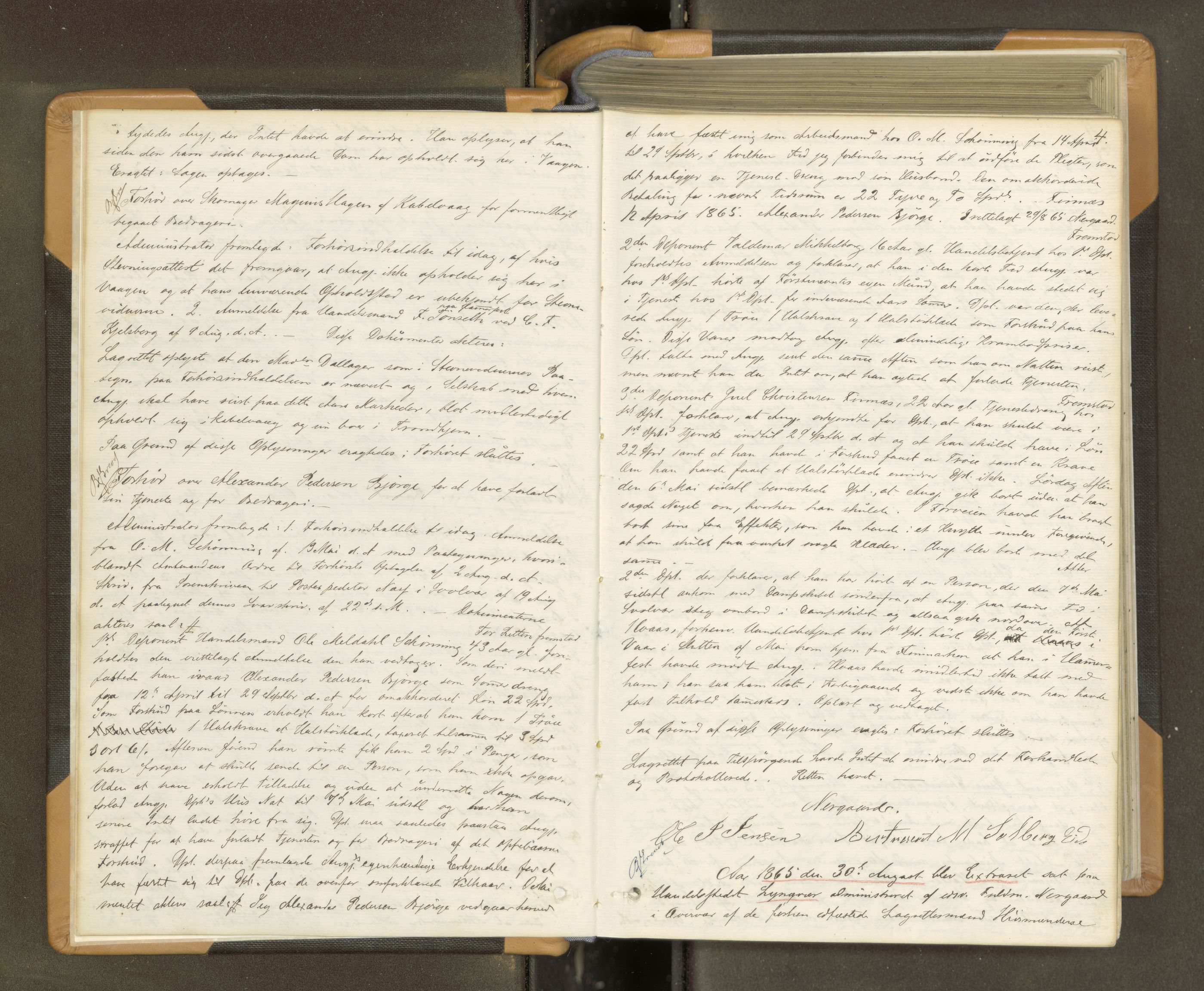 Vesterålen sorenskriveri, AV/SAT-A-4180/1/1/1B/L0011: Ekstrarettsprotokoll, 1865-1872, p. 3b-4a