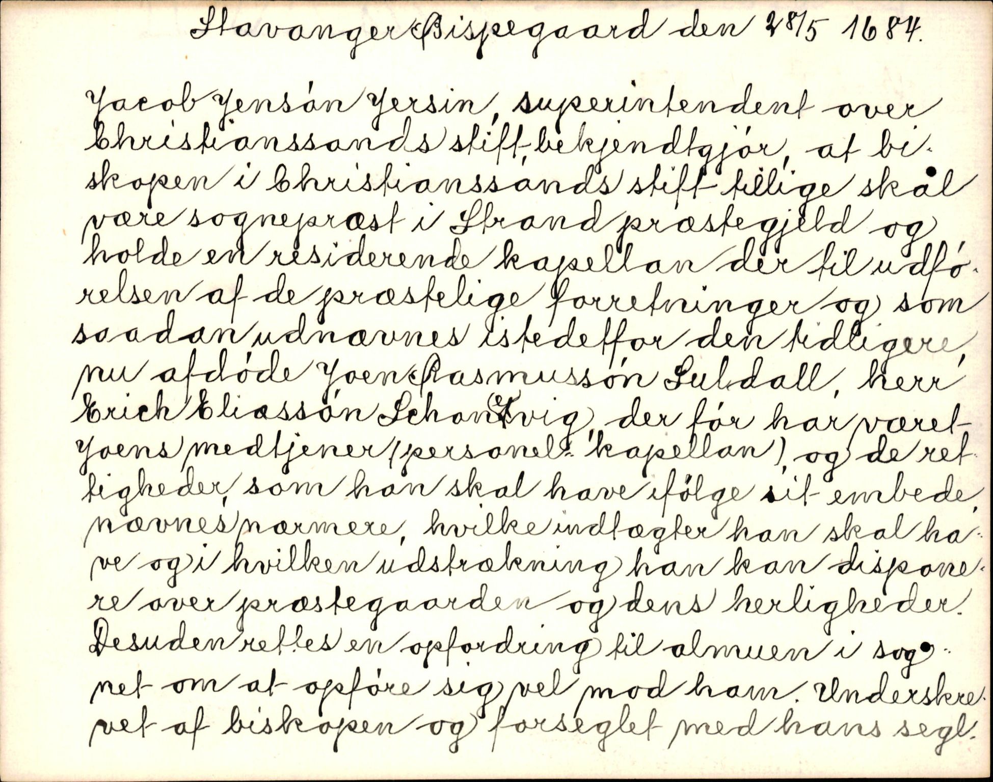 Riksarkivets diplomsamling, AV/RA-EA-5965/F35/F35k/L0003: Regestsedler: Prestearkiver fra Telemark, Agder, Vestlandet og Trøndelag, p. 335