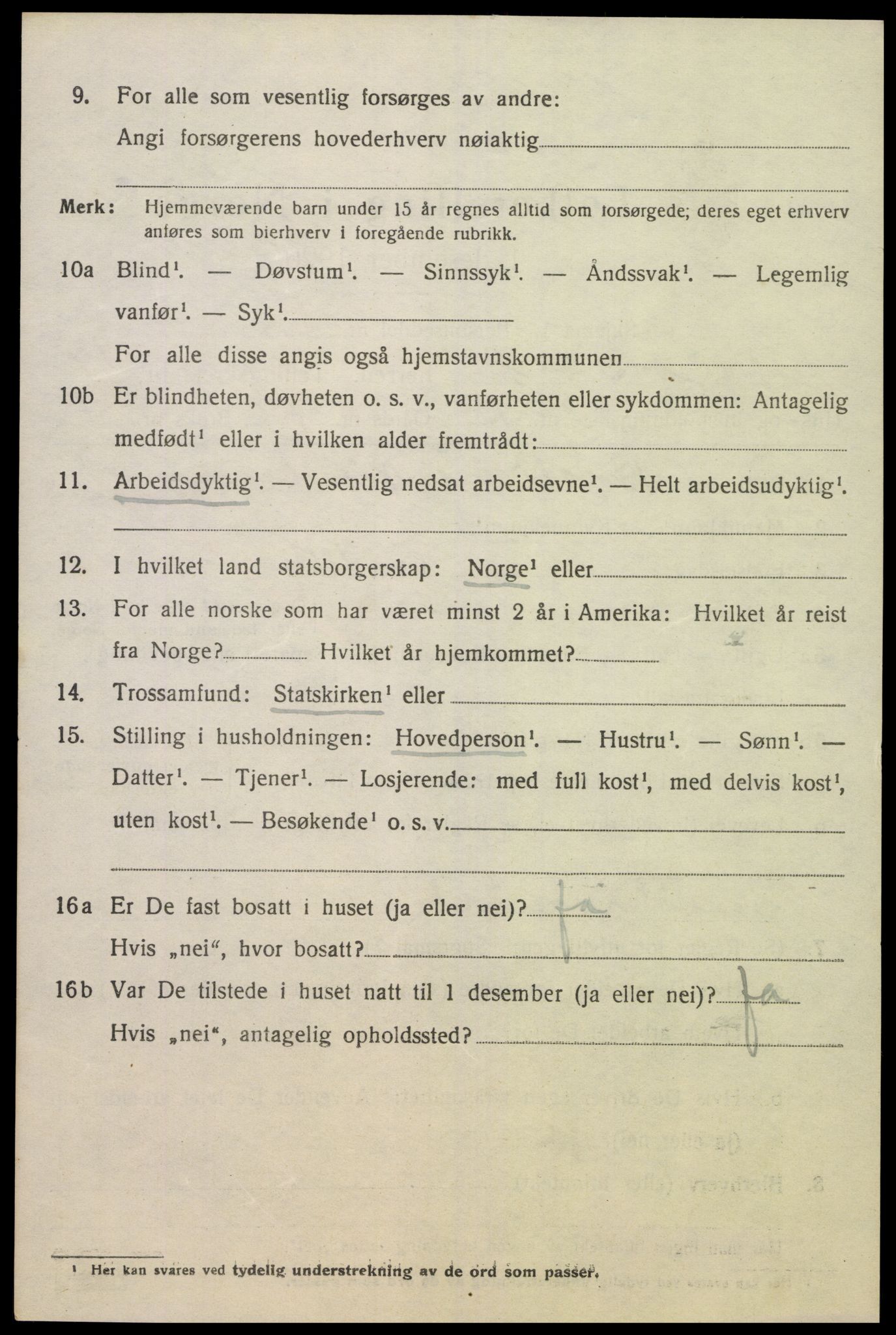 SAK, 1920 census for Sør-Audnedal, 1920, p. 6402