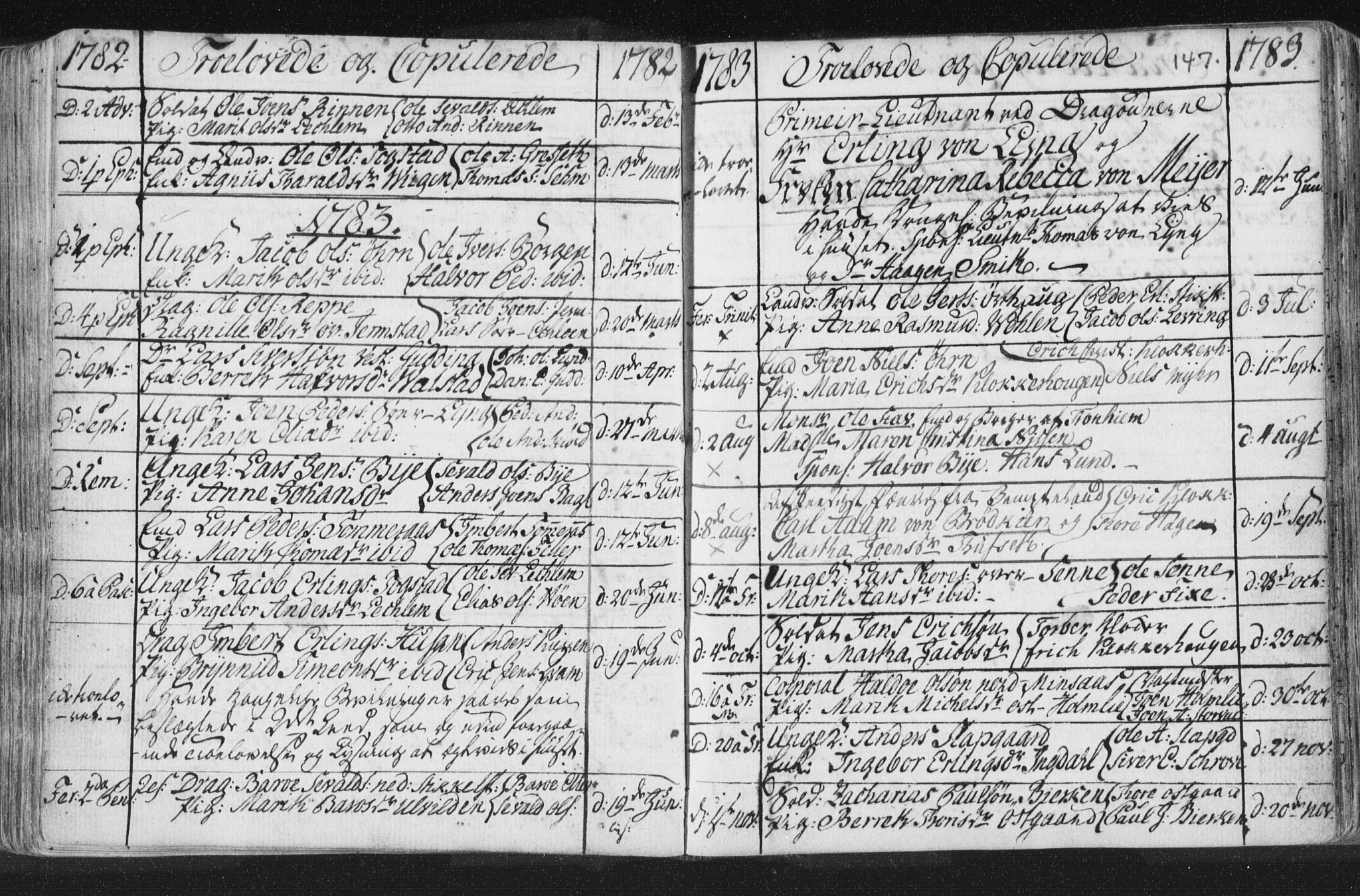 Ministerialprotokoller, klokkerbøker og fødselsregistre - Nord-Trøndelag, SAT/A-1458/723/L0232: Parish register (official) no. 723A03, 1781-1804, p. 147