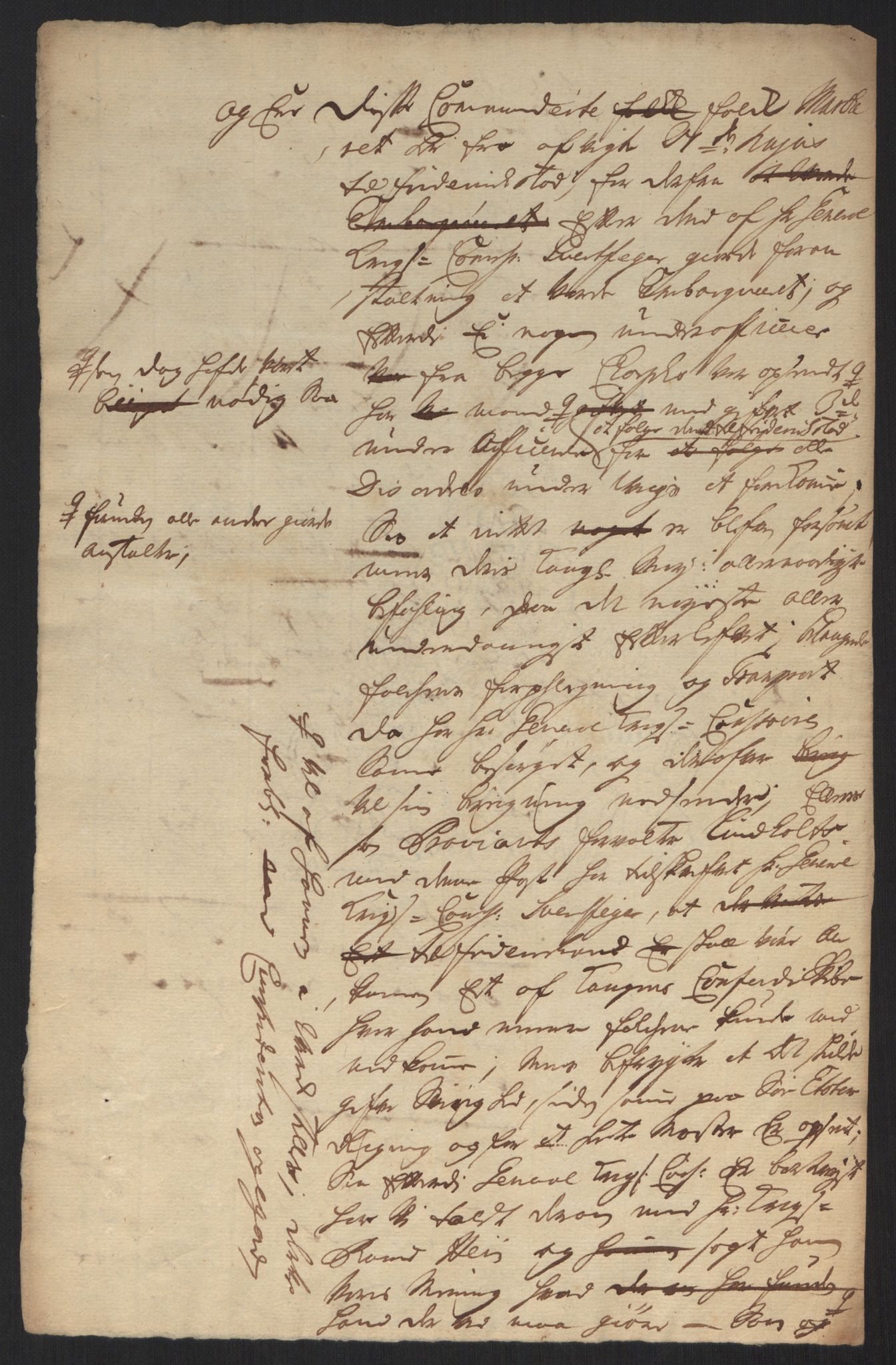 Kommanderende general (KG I) med Det norske krigsdirektorium, AV/RA-EA-5419/B/L0013: Kommanderende generals konsepter, 1730-1733, p. 5