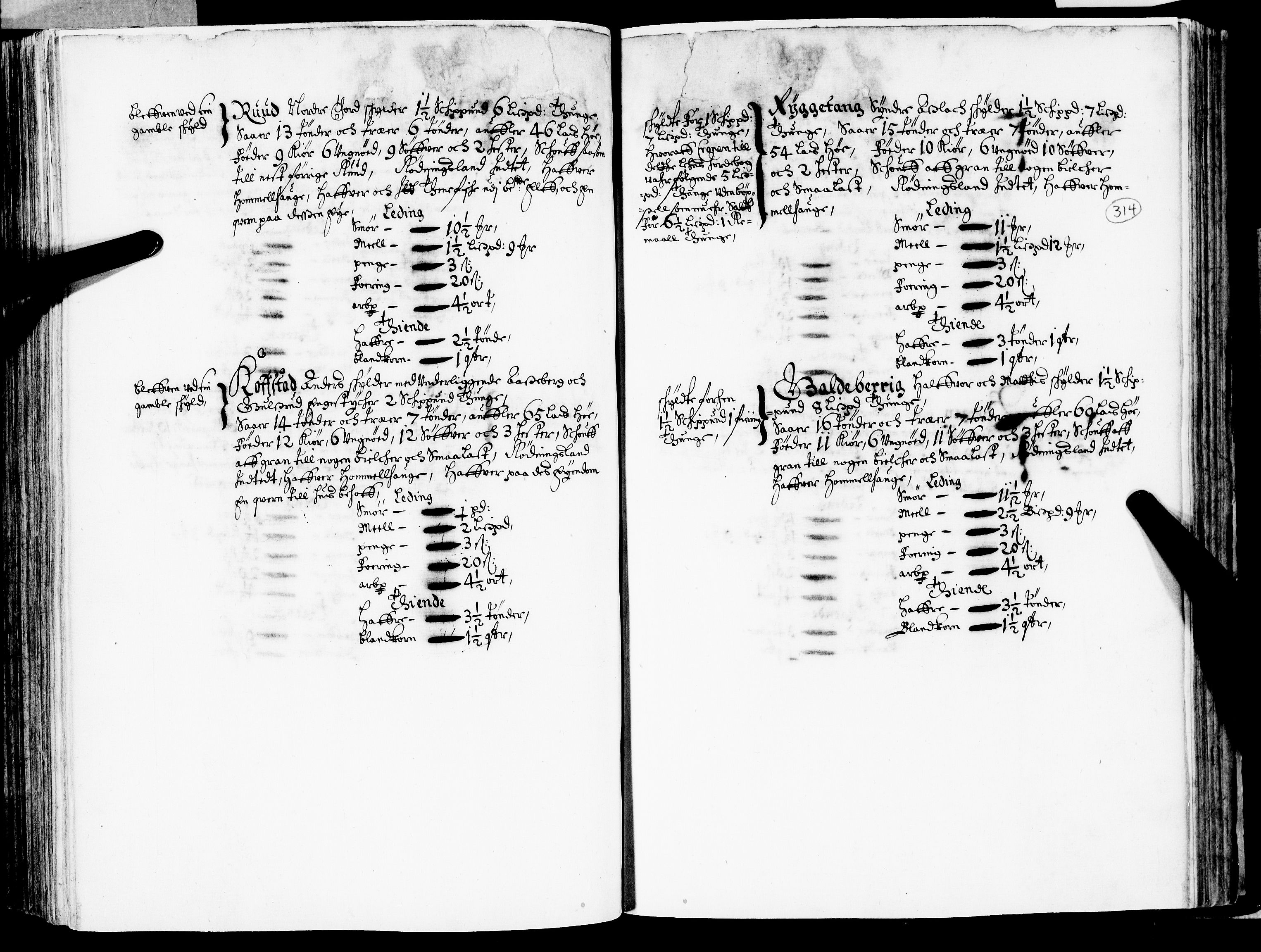 Rentekammeret inntil 1814, Realistisk ordnet avdeling, RA/EA-4070/N/Nb/Nba/L0020: Tønsberg len, 2. del, 1668, p. 313b-314a