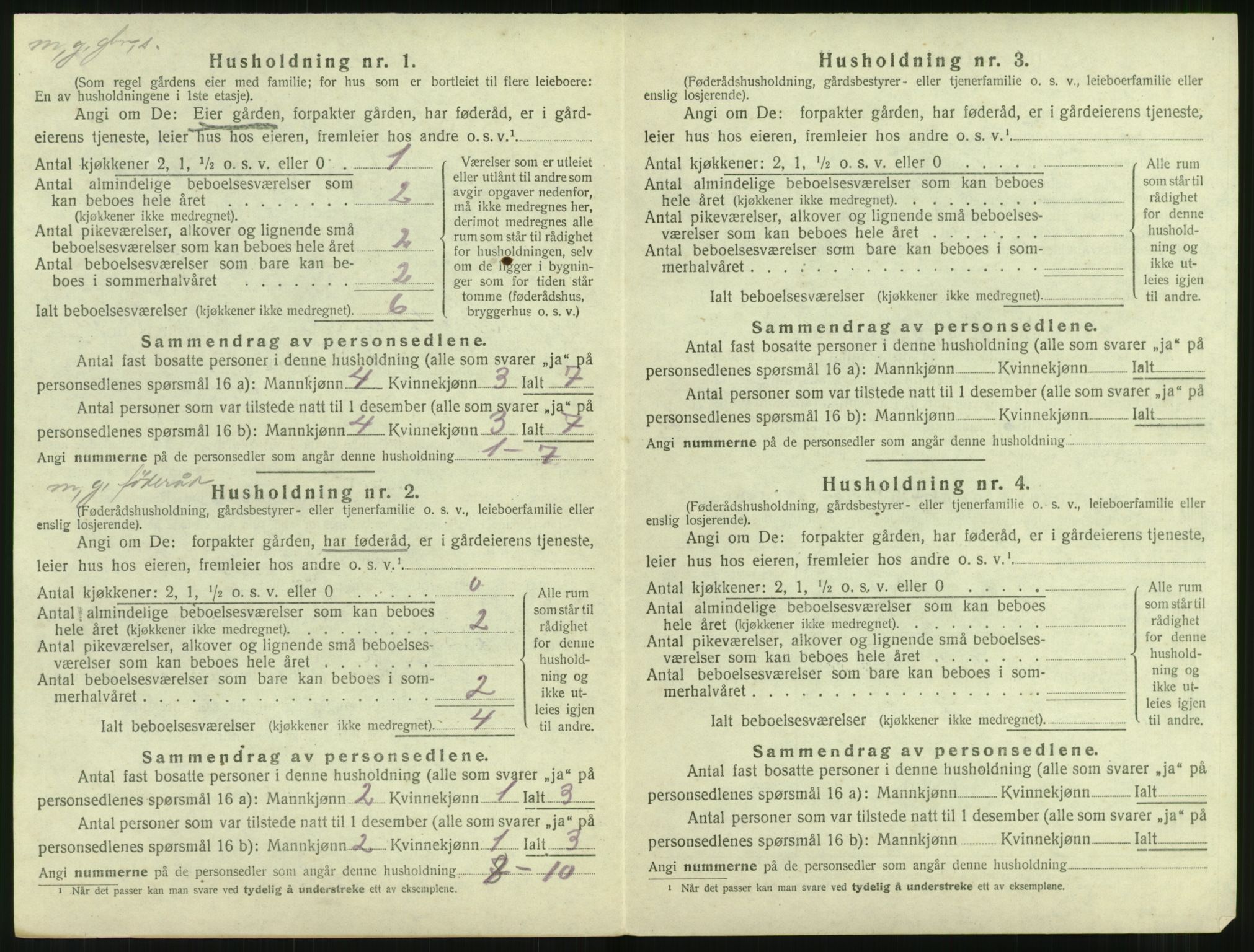 SAT, 1920 census for Aukra, 1920, p. 674