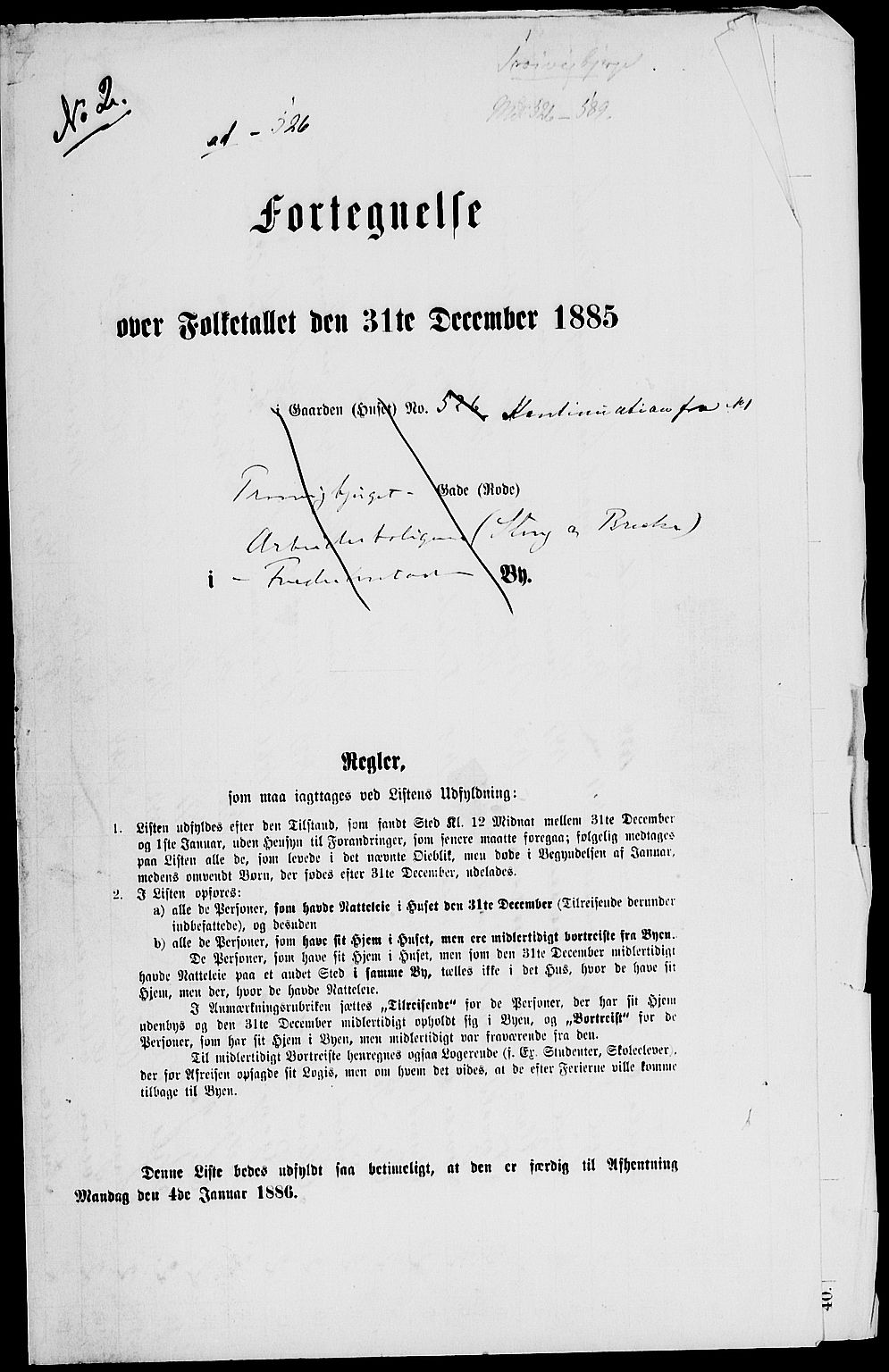 RA, 1885 census for 0103 Fredrikstad, 1885, p. 1446