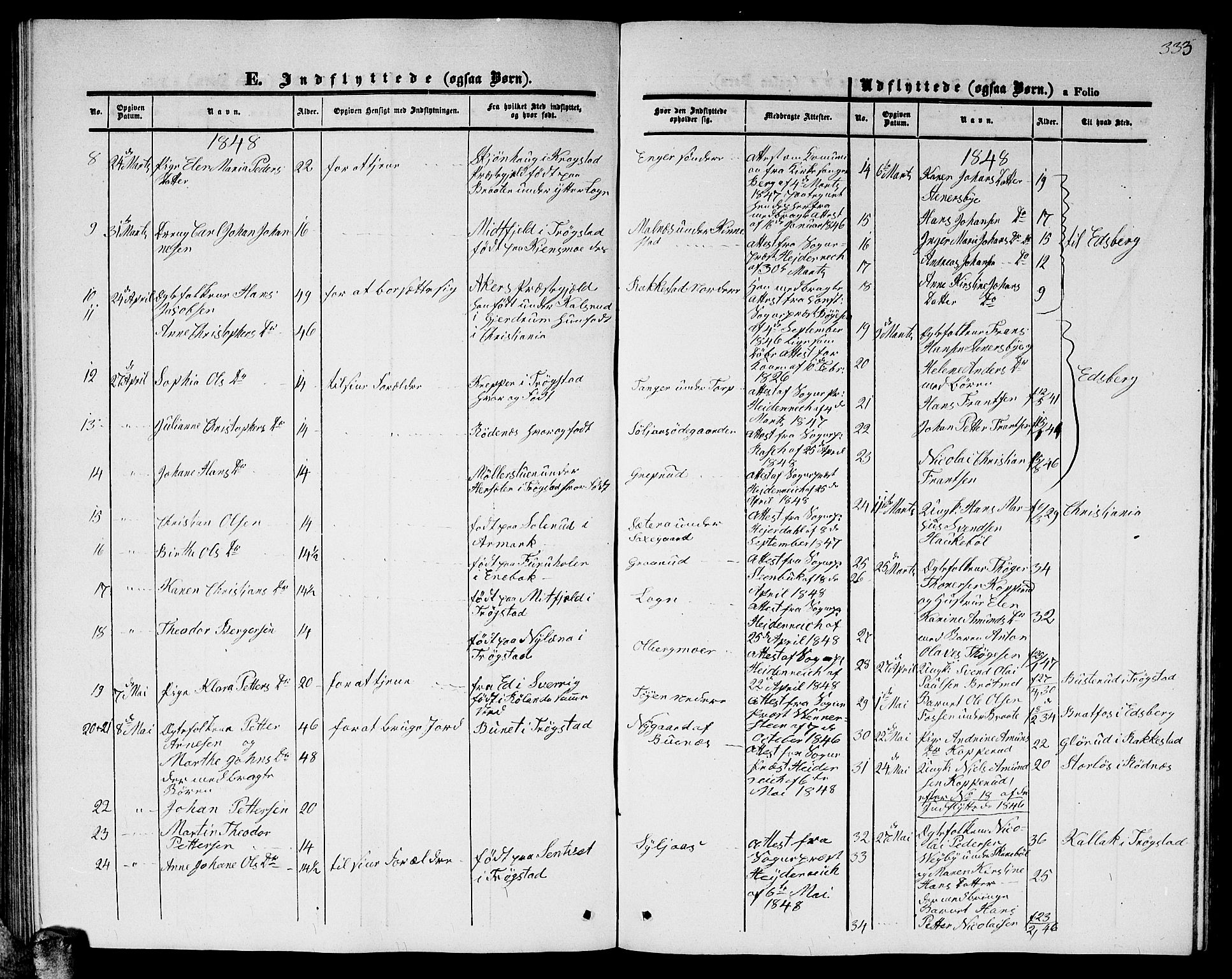 Høland prestekontor Kirkebøker, SAO/A-10346a/G/Ga/L0003: Parish register (copy) no. I 3, 1846-1853, p. 333