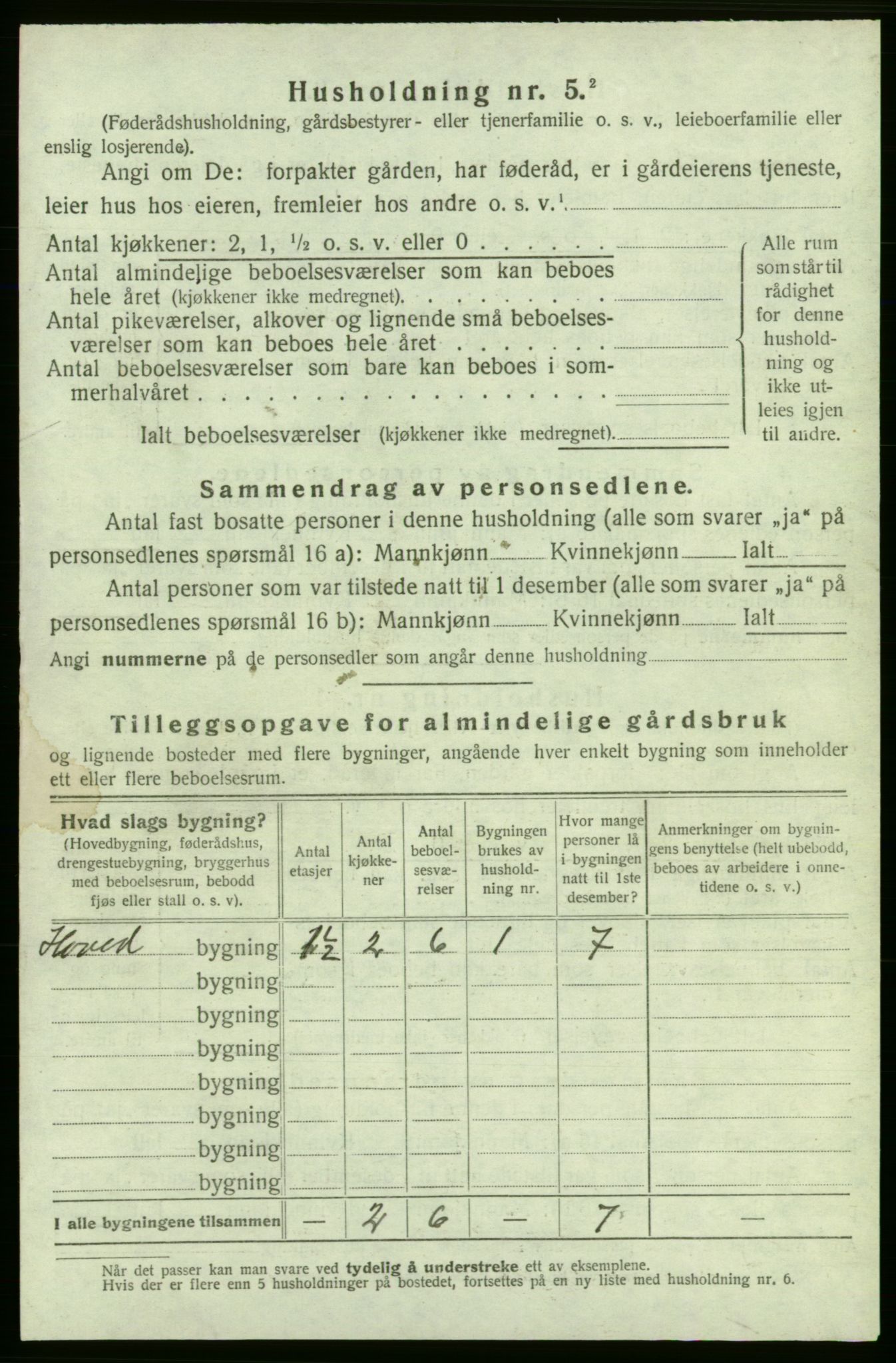 SAB, 1920 census for Strandebarm, 1920, p. 537