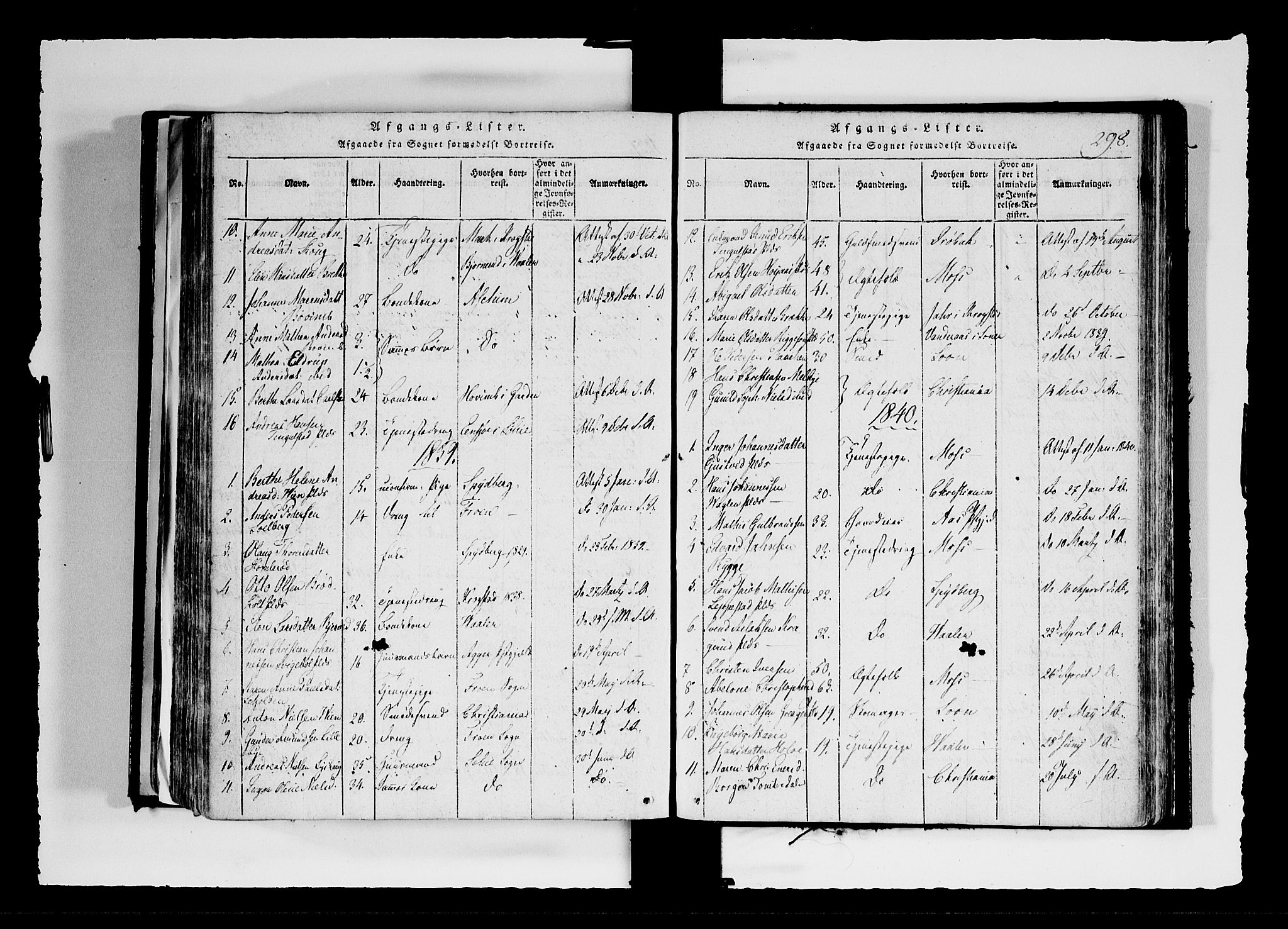 Hobøl prestekontor Kirkebøker, AV/SAO-A-2002/F/Fa/L0002: Parish register (official) no. I 2, 1814-1841, p. 298