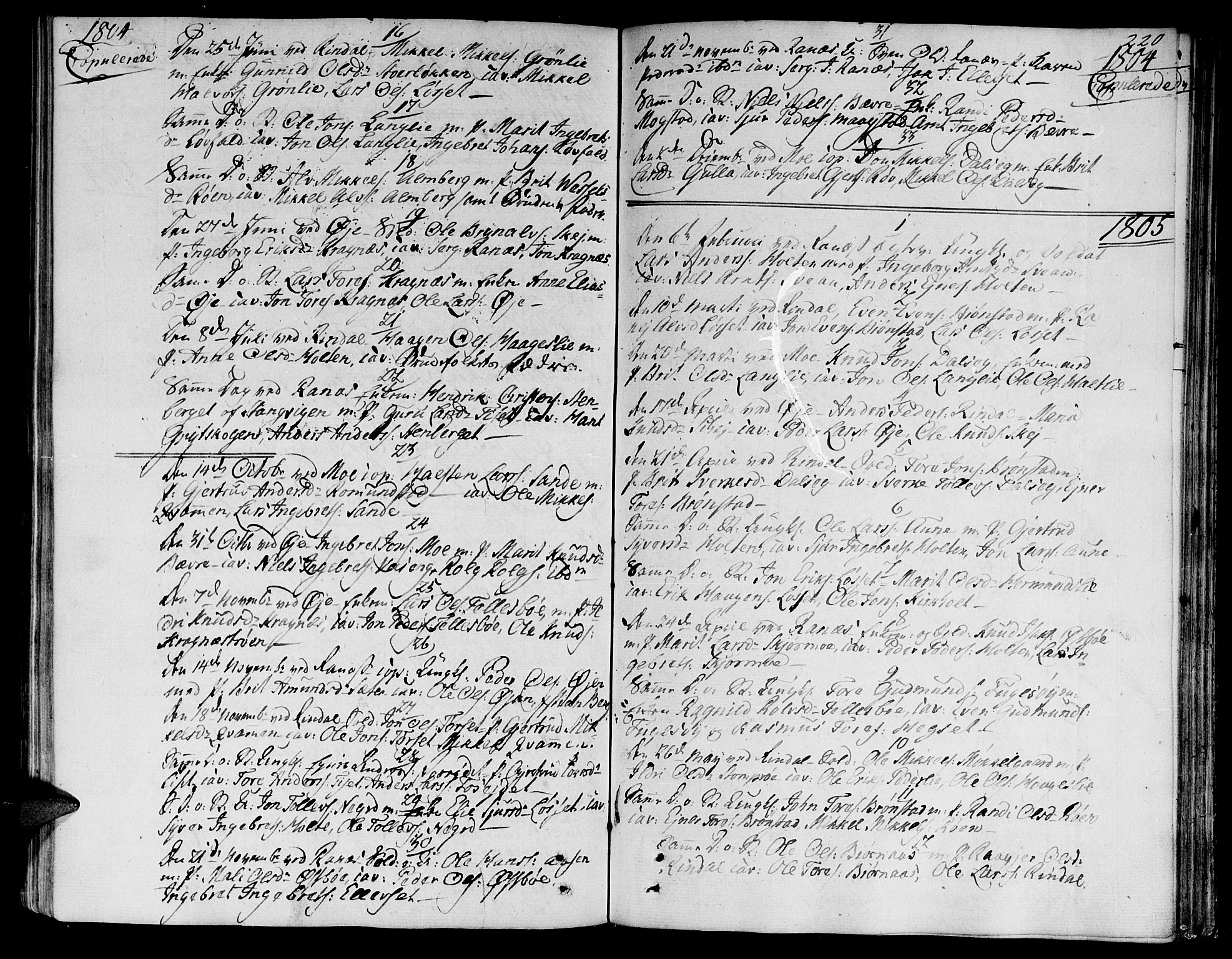 Ministerialprotokoller, klokkerbøker og fødselsregistre - Møre og Romsdal, SAT/A-1454/595/L1040: Parish register (official) no. 595A02, 1797-1819, p. 220