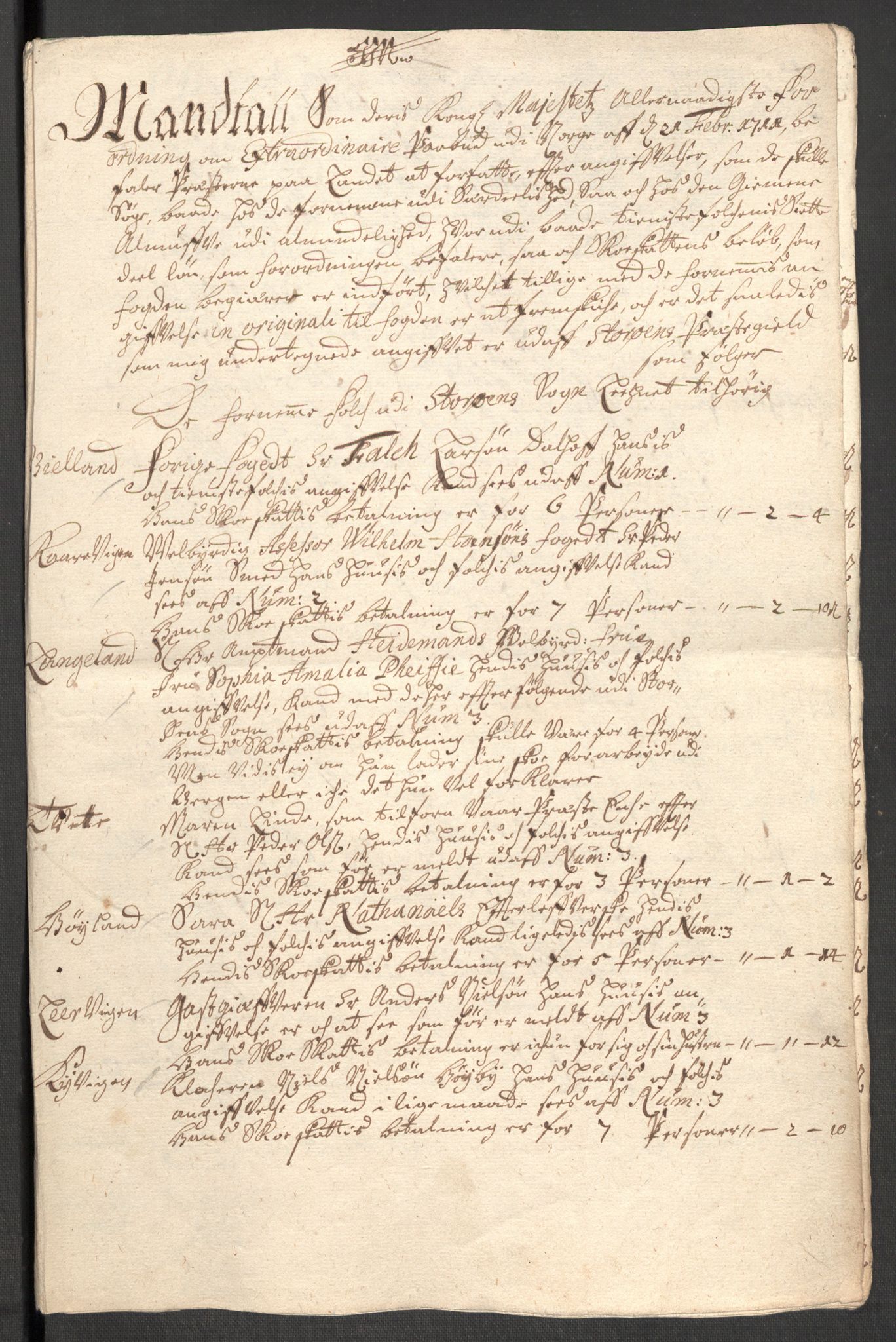 Rentekammeret inntil 1814, Reviderte regnskaper, Fogderegnskap, AV/RA-EA-4092/R48/L2987: Fogderegnskap Sunnhordland og Hardanger, 1711, p. 611