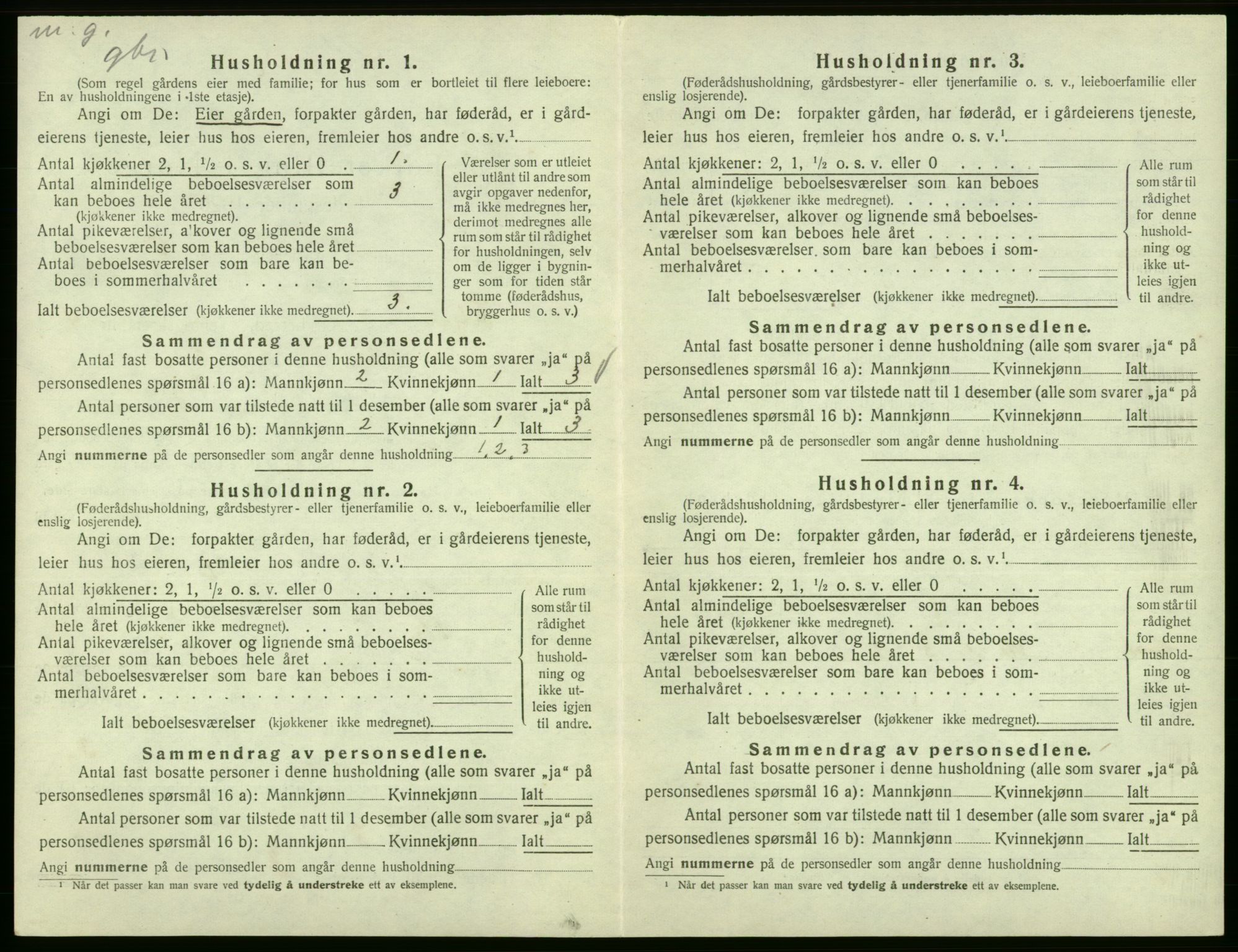 SAB, 1920 census for Fitjar, 1920, p. 270