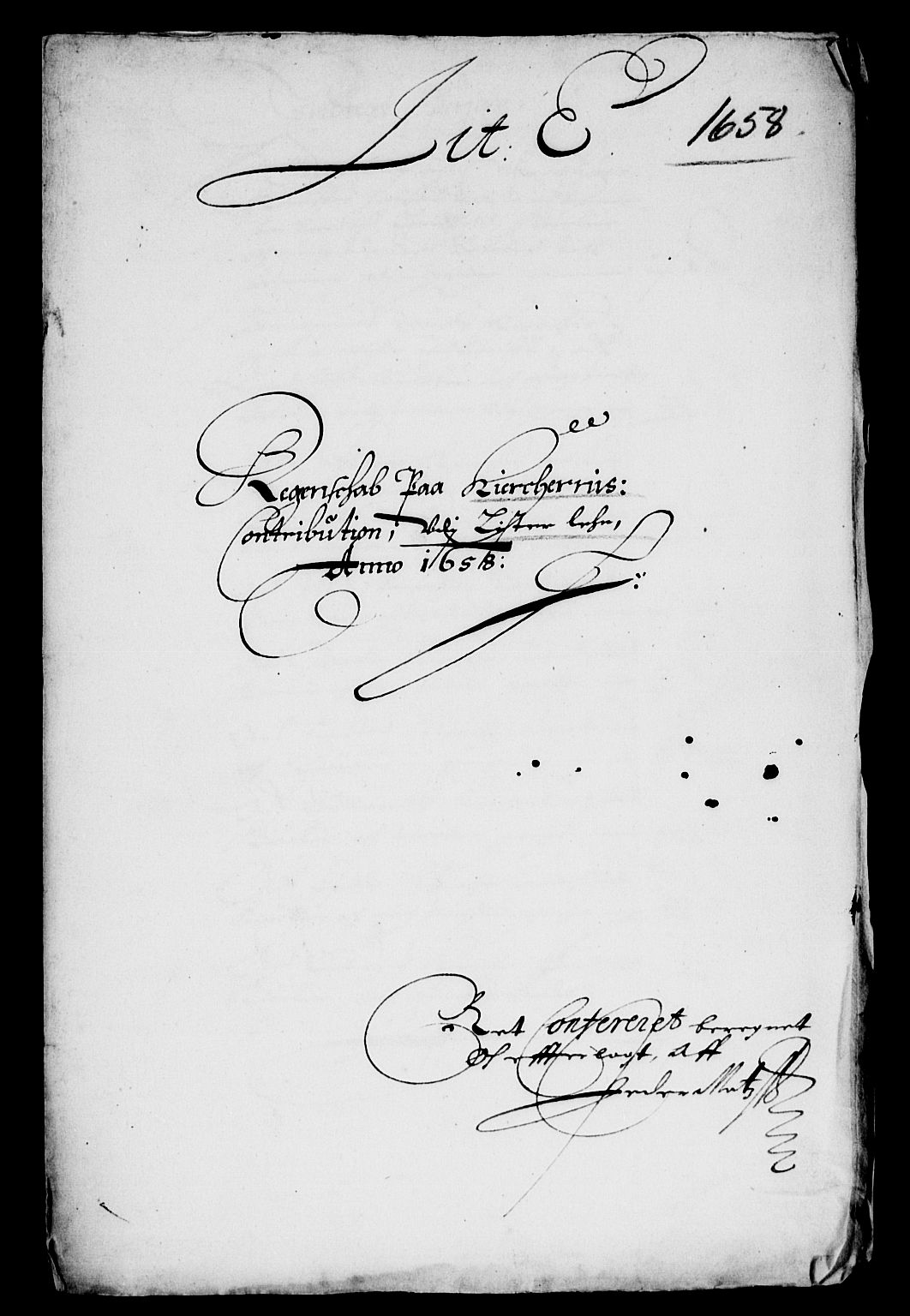 Rentekammeret inntil 1814, Reviderte regnskaper, Lensregnskaper, AV/RA-EA-5023/R/Rb/Rbr/L0022: Lista len, 1658-1660