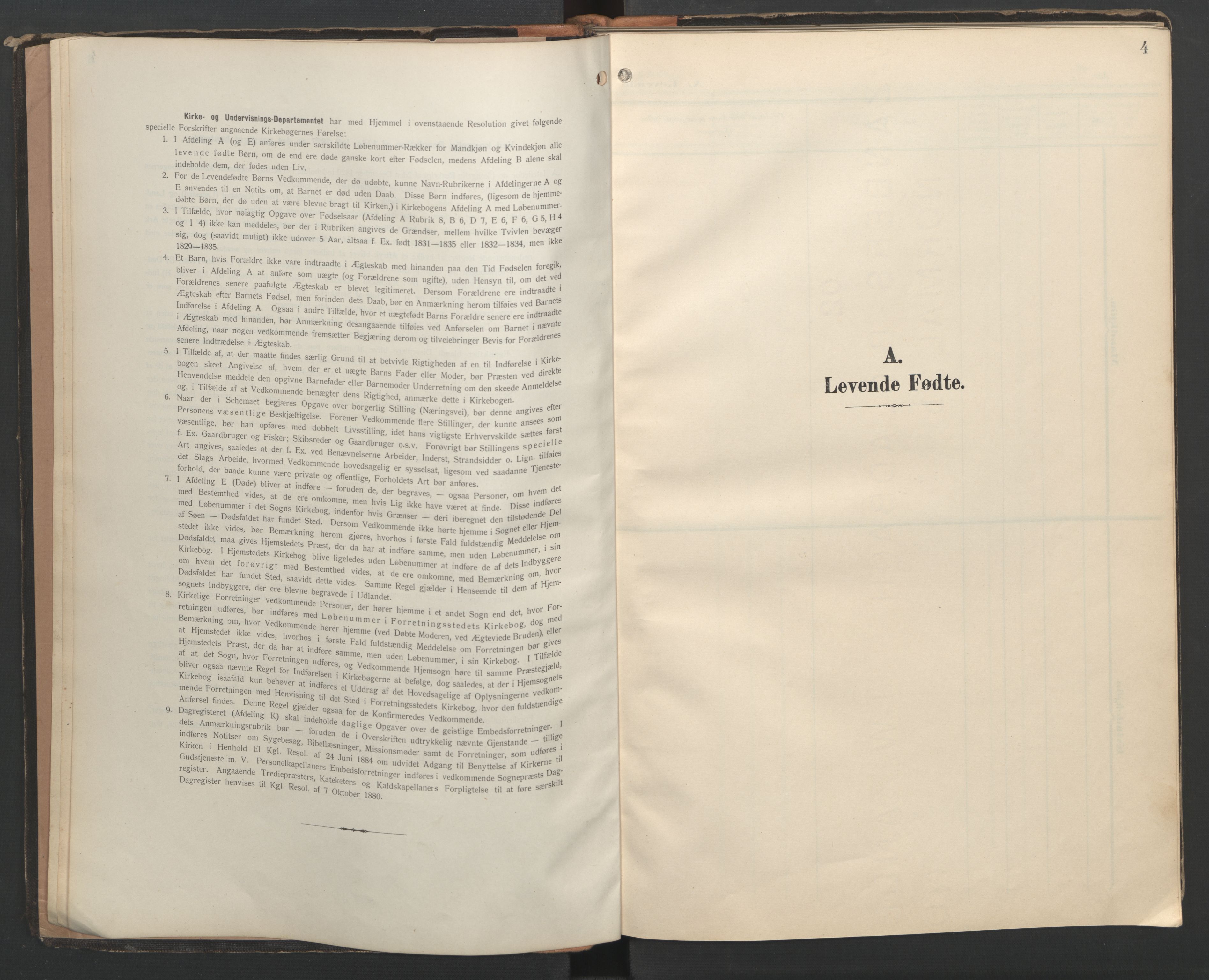 Ministerialprotokoller, klokkerbøker og fødselsregistre - Møre og Romsdal, SAT/A-1454/556/L0677: Parish register (copy) no. 556C01, 1907-1953, p. 4