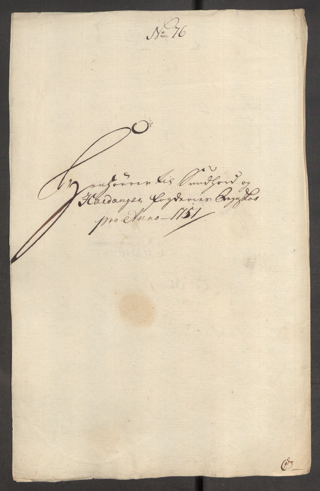 Rentekammeret inntil 1814, Reviderte regnskaper, Fogderegnskap, RA/EA-4092/R48/L3056: Fogderegnskap Sunnhordland og Hardanger, 1751, p. 495