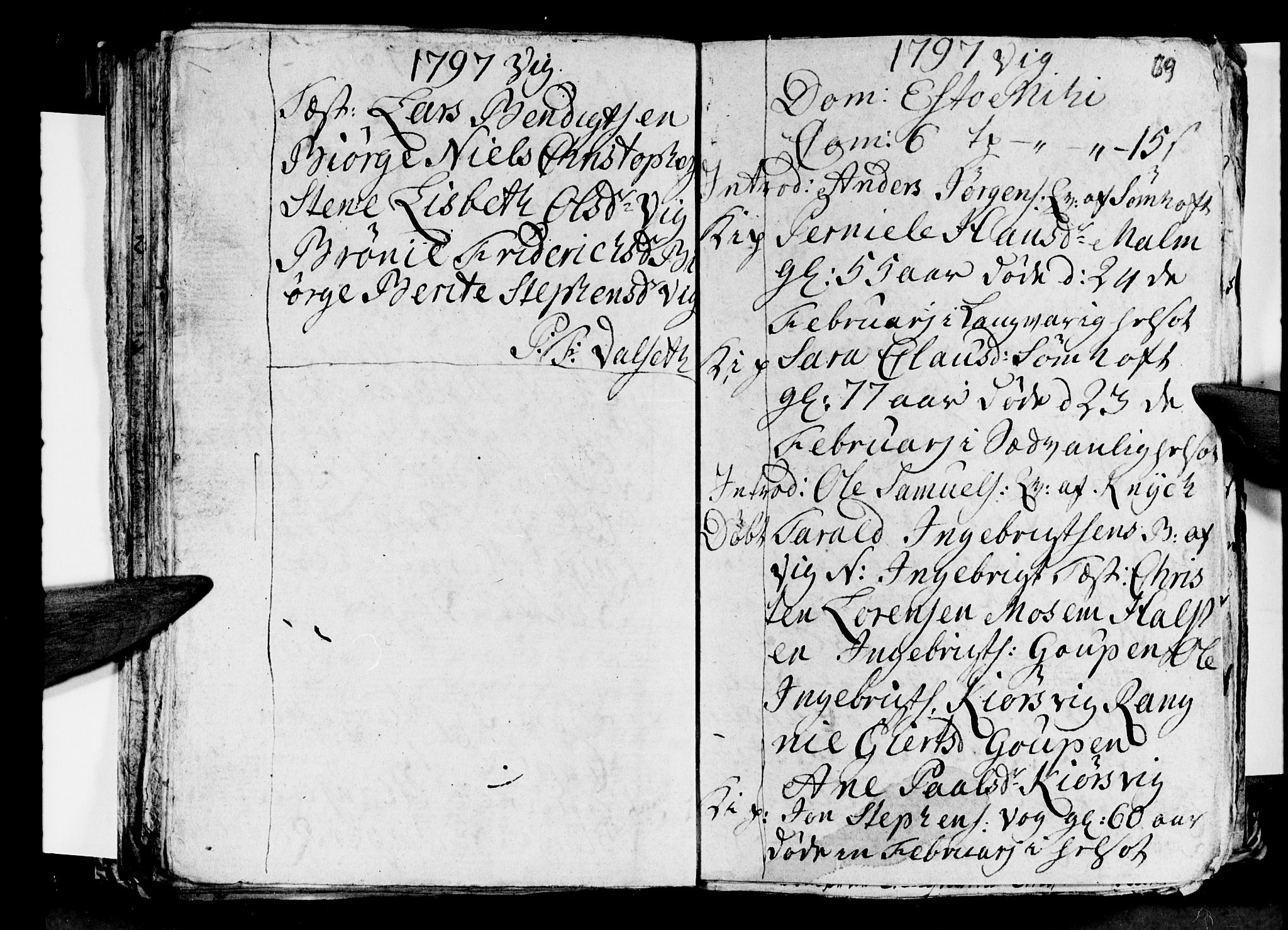 Ministerialprotokoller, klokkerbøker og fødselsregistre - Nordland, AV/SAT-A-1459/812/L0184: Parish register (copy) no. 812C02, 1793-1809, p. 69