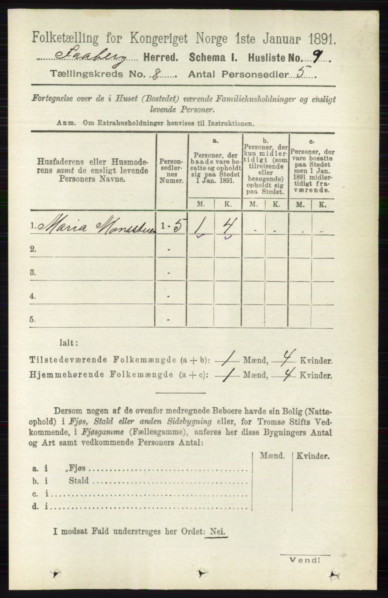 RA, 1891 census for 0524 Fåberg, 1891, p. 3330