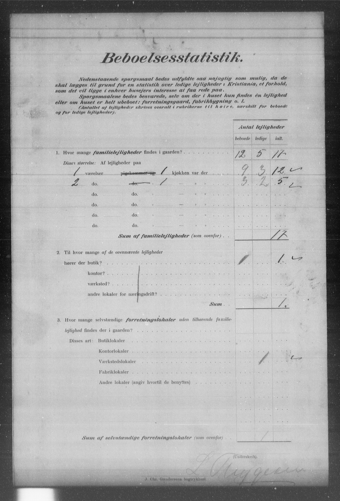 OBA, Municipal Census 1903 for Kristiania, 1903, p. 8308