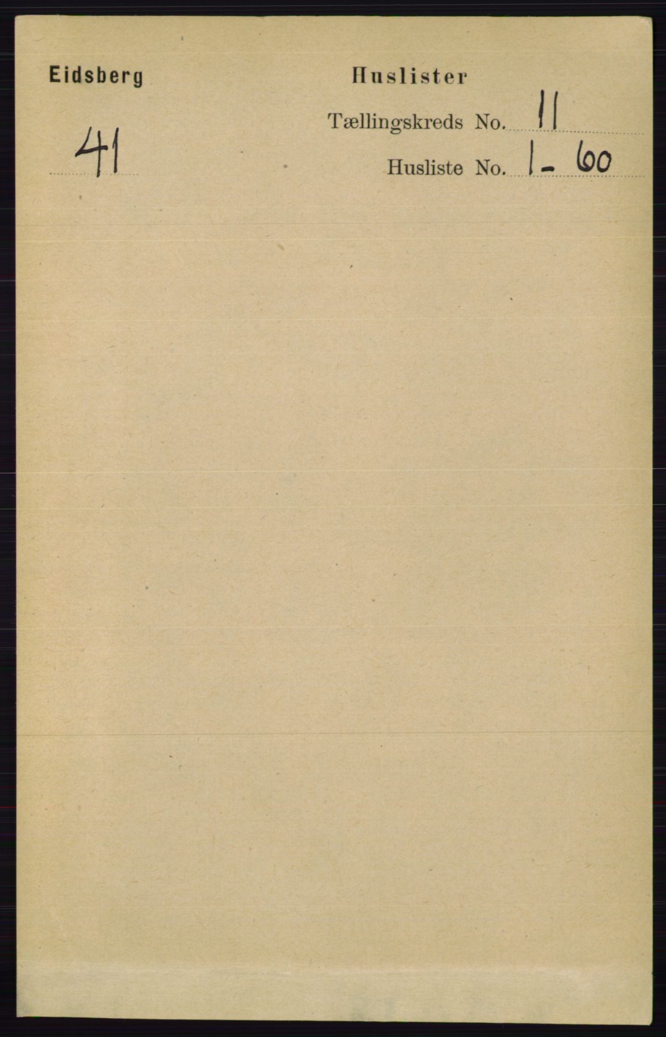RA, 1891 census for 0125 Eidsberg, 1891, p. 6298