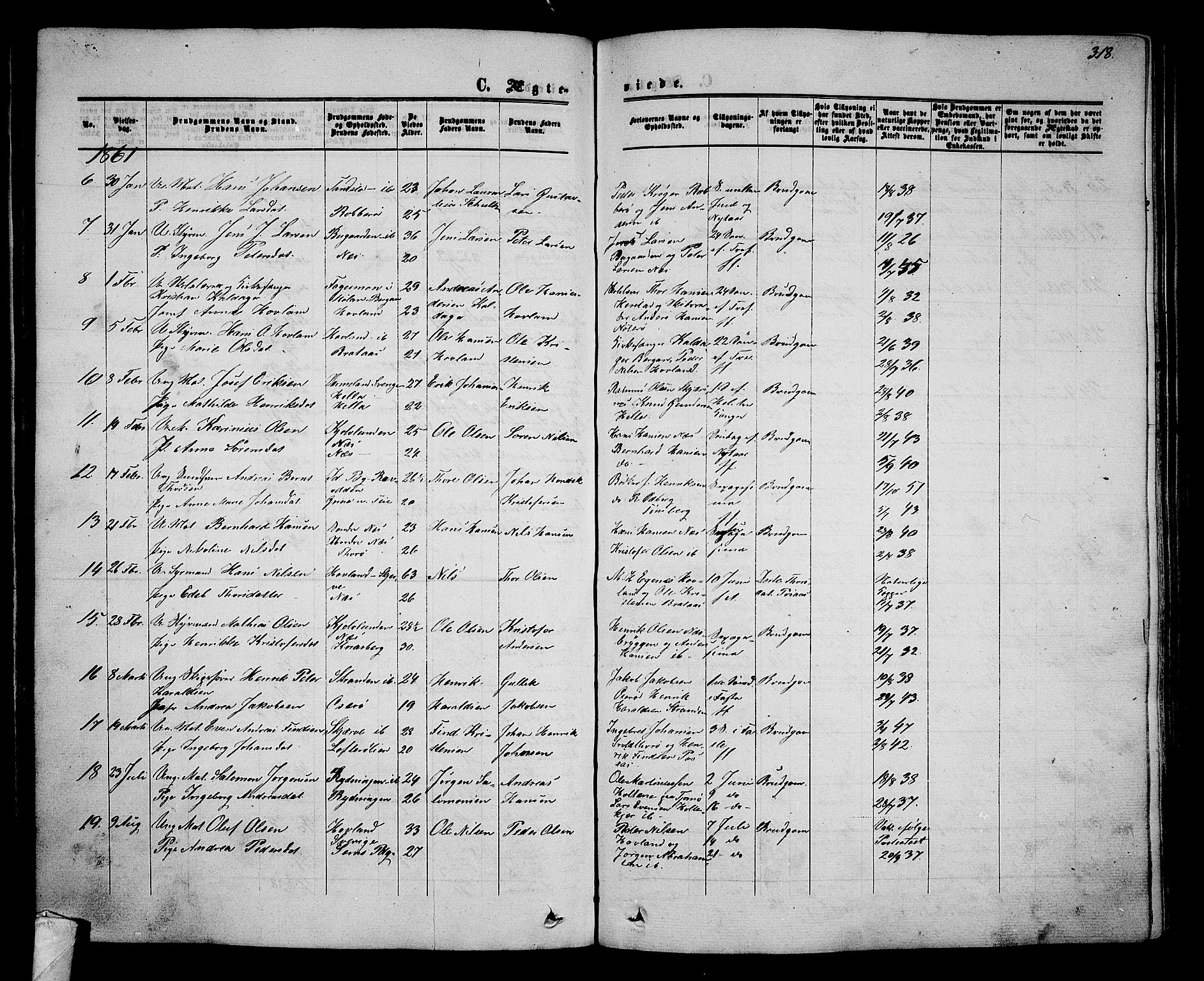 Nøtterøy kirkebøker, AV/SAKO-A-354/G/Ga/L0002: Parish register (copy) no. I 2, 1860-1877, p. 318