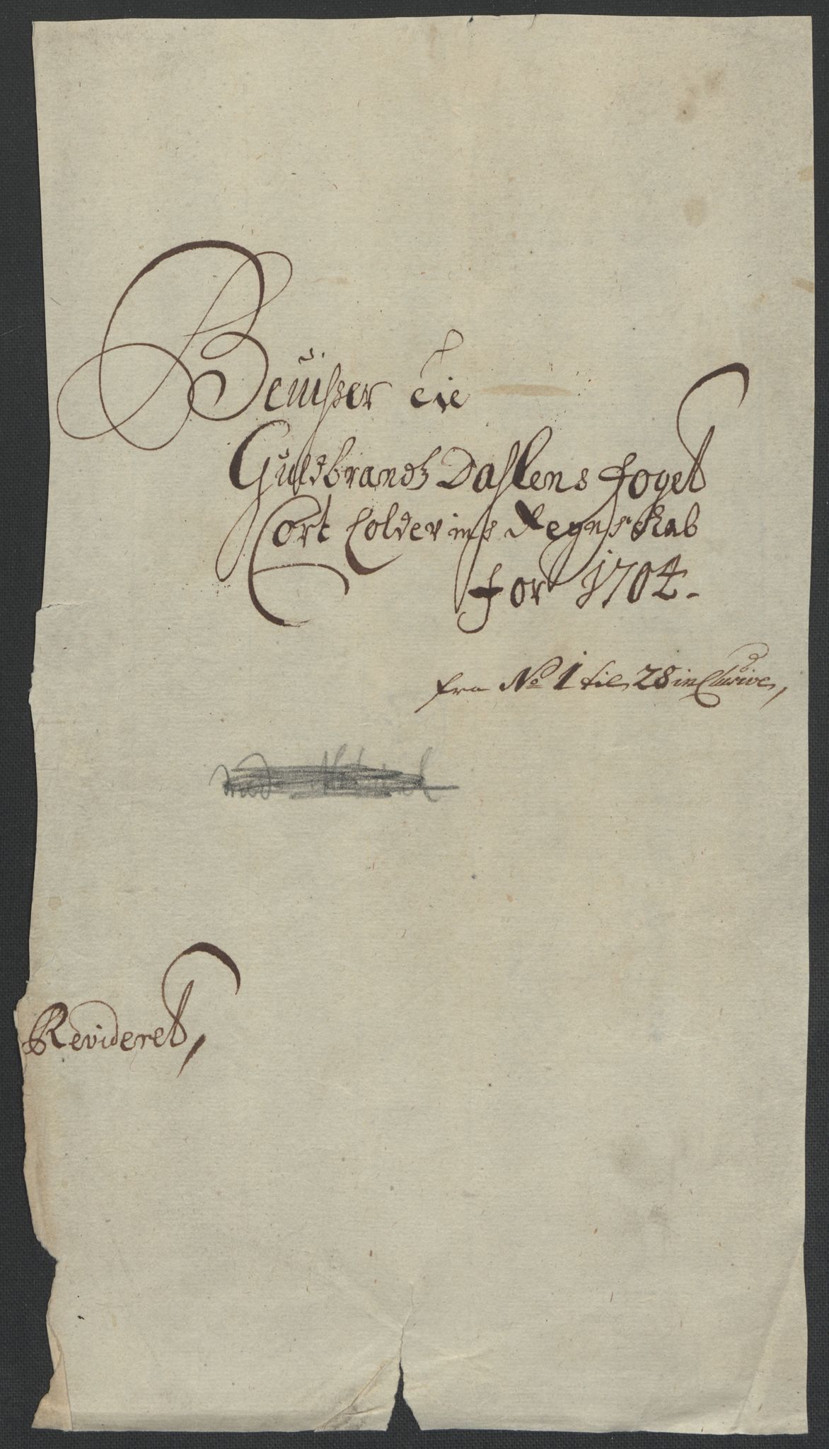 Rentekammeret inntil 1814, Reviderte regnskaper, Fogderegnskap, AV/RA-EA-4092/R17/L1177: Fogderegnskap Gudbrandsdal, 1704, p. 26