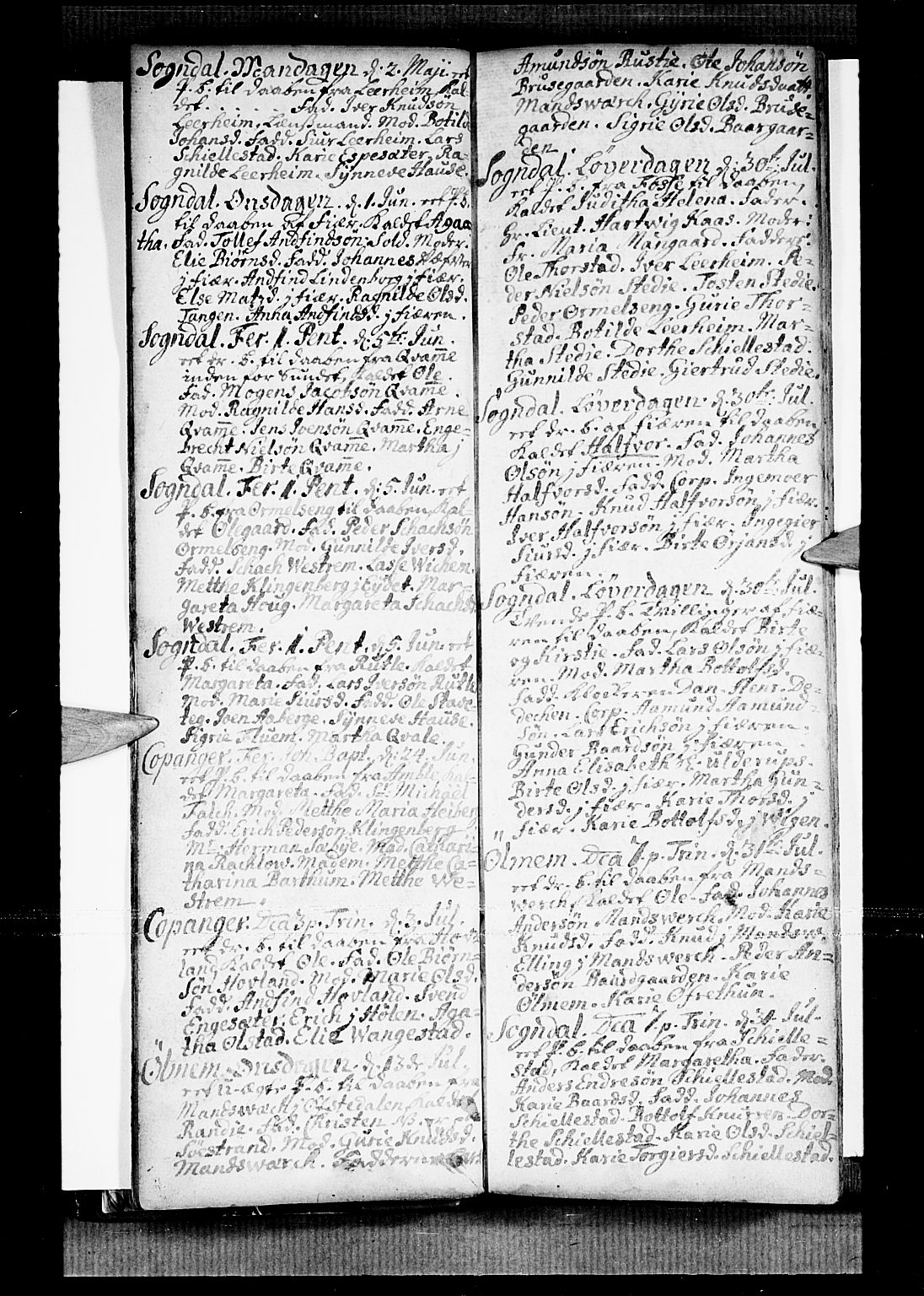Sogndal sokneprestembete, SAB/A-81301/H/Haa/Haaa/L0002: Parish register (official) no. A 2, 1725-1741, p. 22