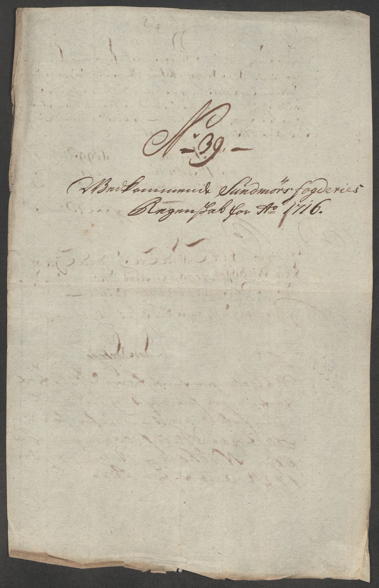 Rentekammeret inntil 1814, Reviderte regnskaper, Fogderegnskap, AV/RA-EA-4092/R54/L3568: Fogderegnskap Sunnmøre, 1716, p. 187