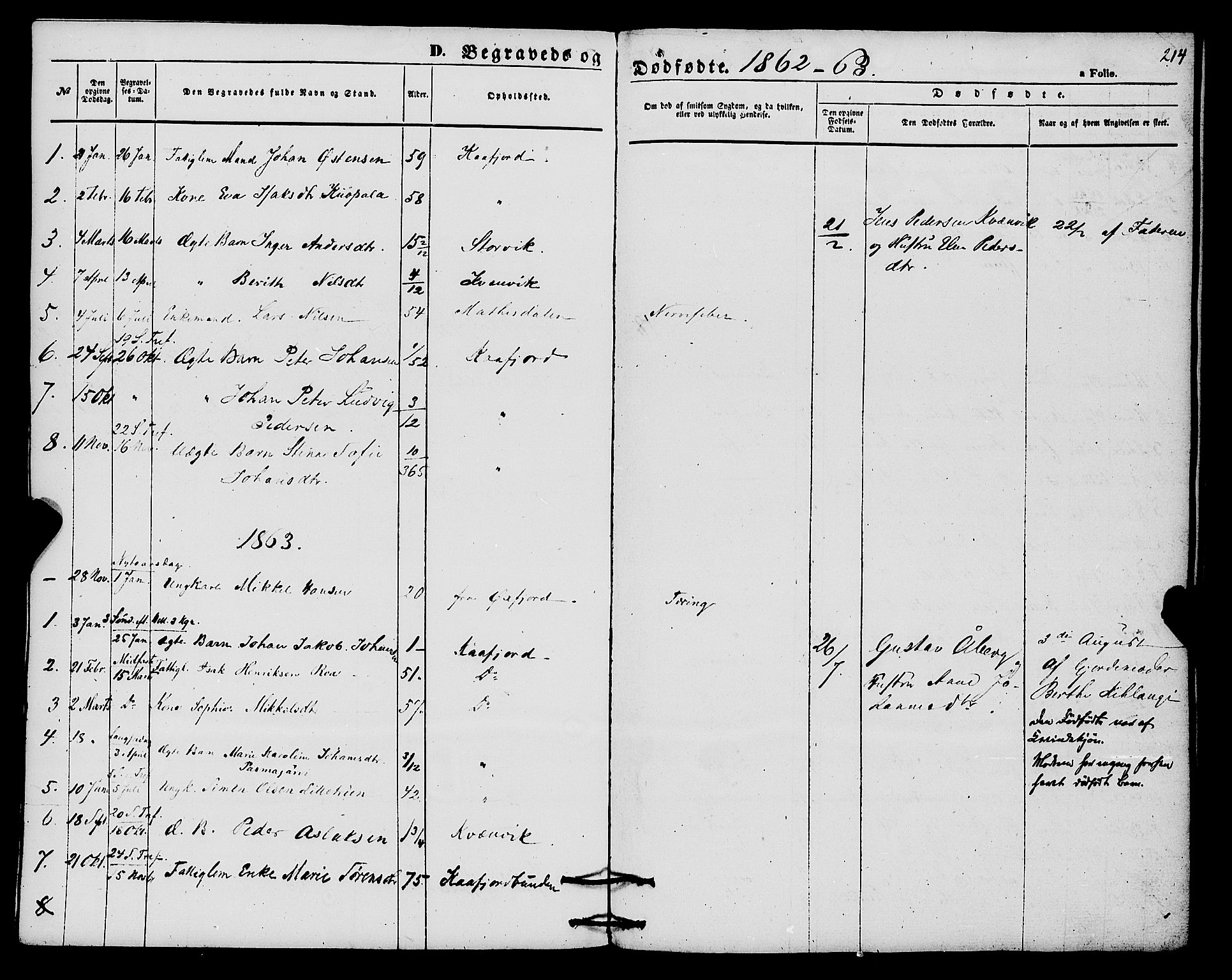 Alta sokneprestkontor, SATØ/S-1338/H/Ha/L0004.kirke: Parish register (official) no. 4, 1858-1880, p. 214