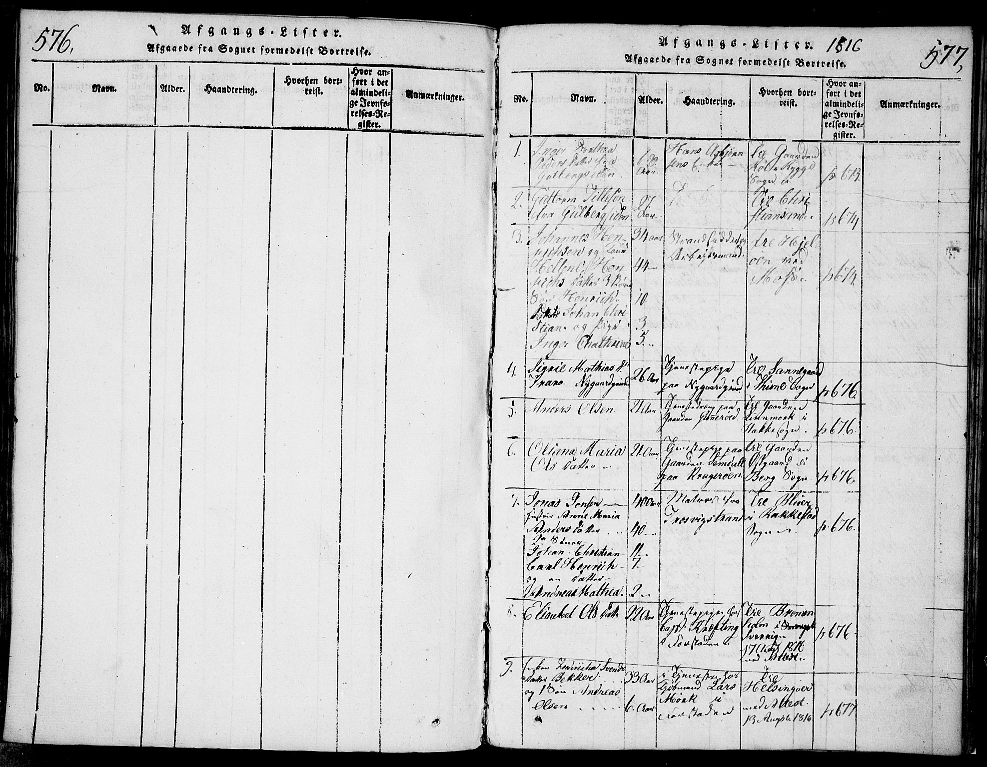 Glemmen prestekontor Kirkebøker, AV/SAO-A-10908/F/Fa/L0004: Parish register (official) no. 4, 1816-1838, p. 576-577