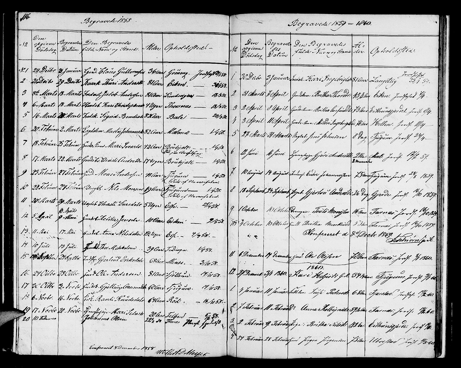 Balestrand sokneprestembete, SAB/A-79601/H/Hab/Haba/L0001: Parish register (copy) no. A 1, 1853-1880, p. 116