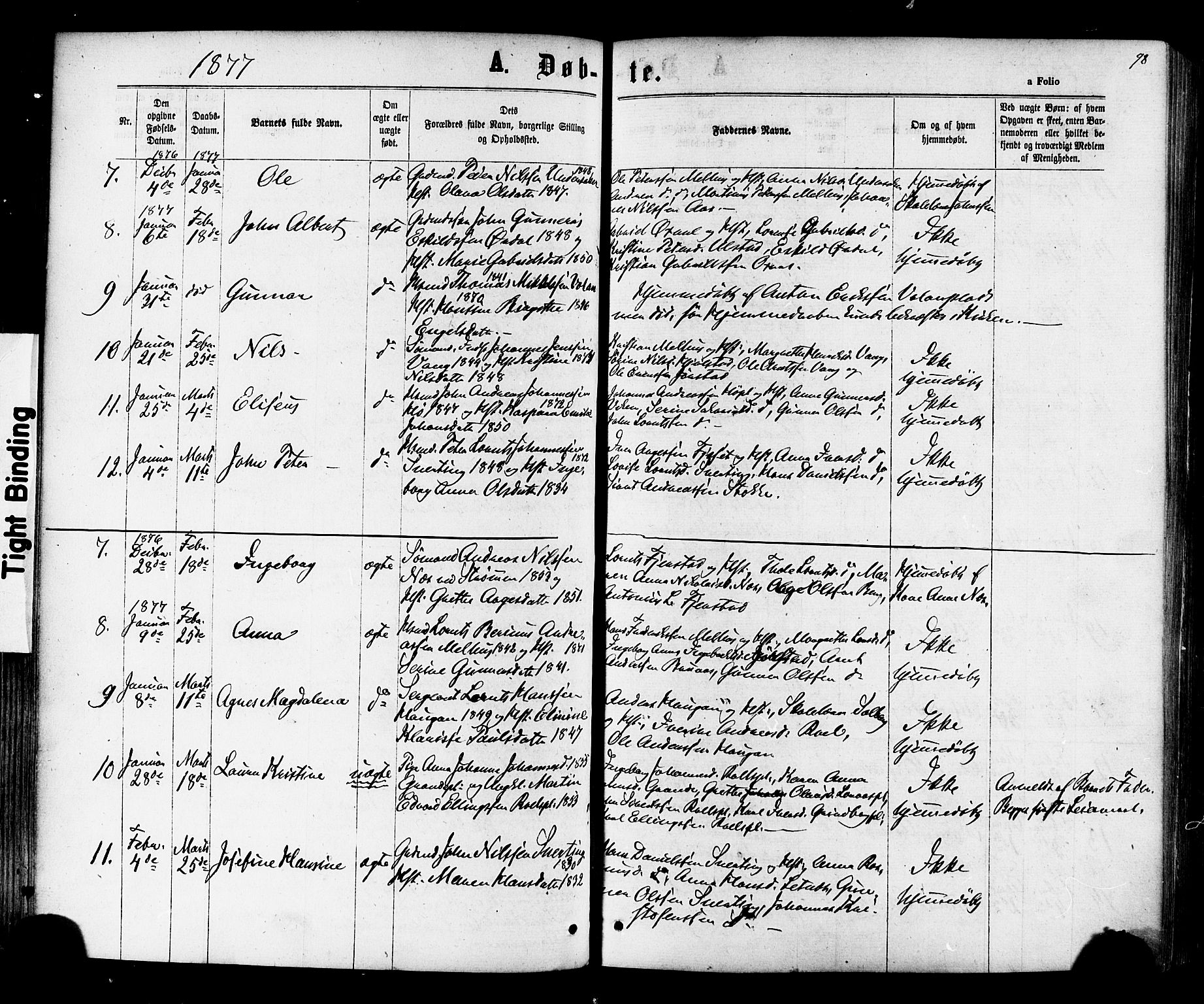 Ministerialprotokoller, klokkerbøker og fødselsregistre - Nord-Trøndelag, SAT/A-1458/730/L0284: Parish register (official) no. 730A09, 1866-1878, p. 98