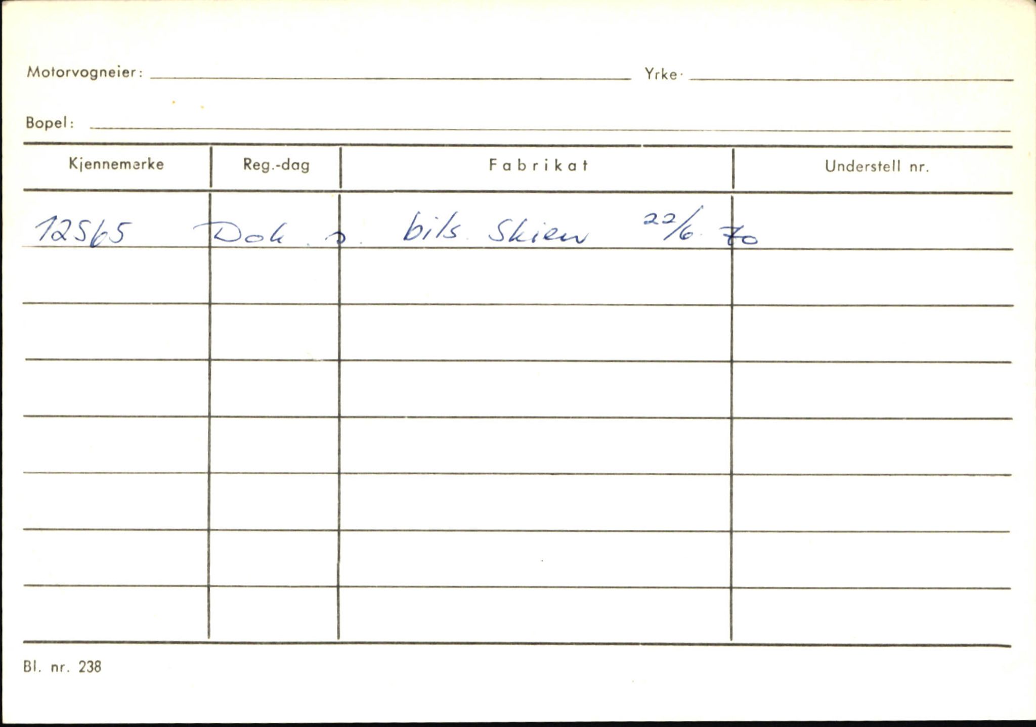 Statens vegvesen, Sogn og Fjordane vegkontor, SAB/A-5301/4/F/L0146: Registerkort Årdal R-Å samt diverse kort, 1945-1975, p. 97