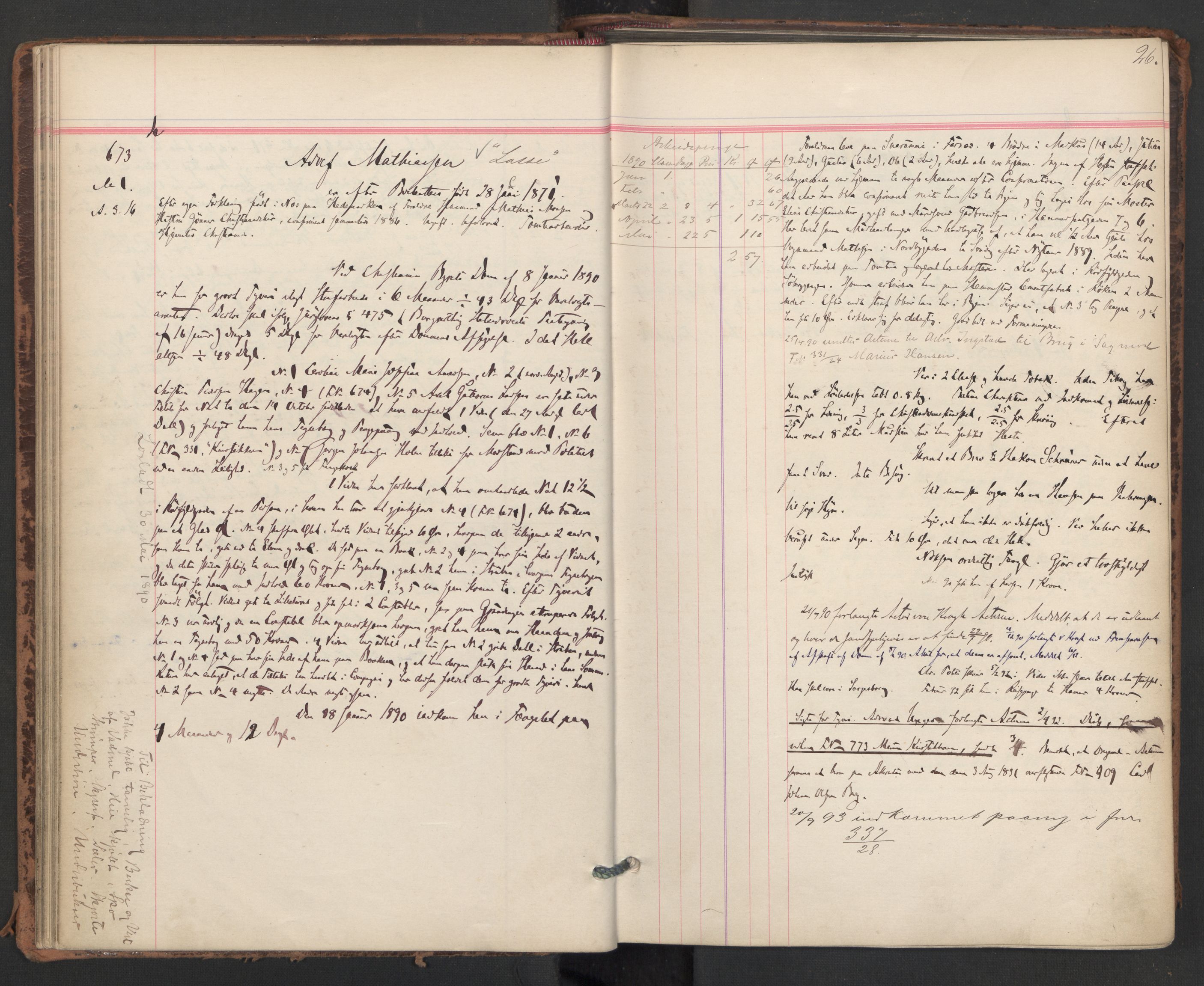 Botsfengslet, AV/RA-S-1539/D/Db/Dbb/L0026: 648h - 930h, 1889-1891, p. 26
