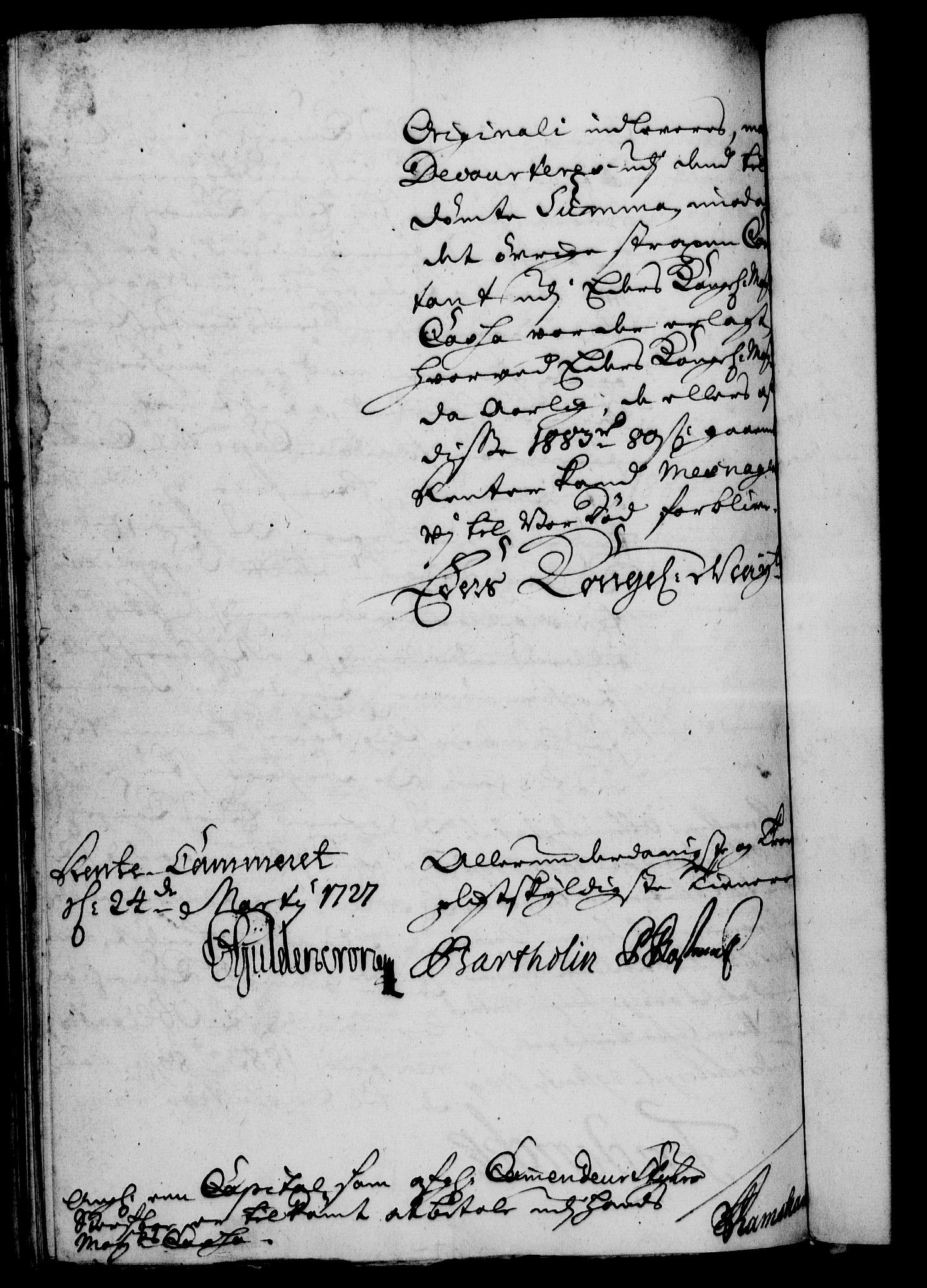 Rentekammeret, Kammerkanselliet, RA/EA-3111/G/Gf/Gfa/L0010: Norsk relasjons- og resolusjonsprotokoll (merket RK 52.10), 1727, p. 363