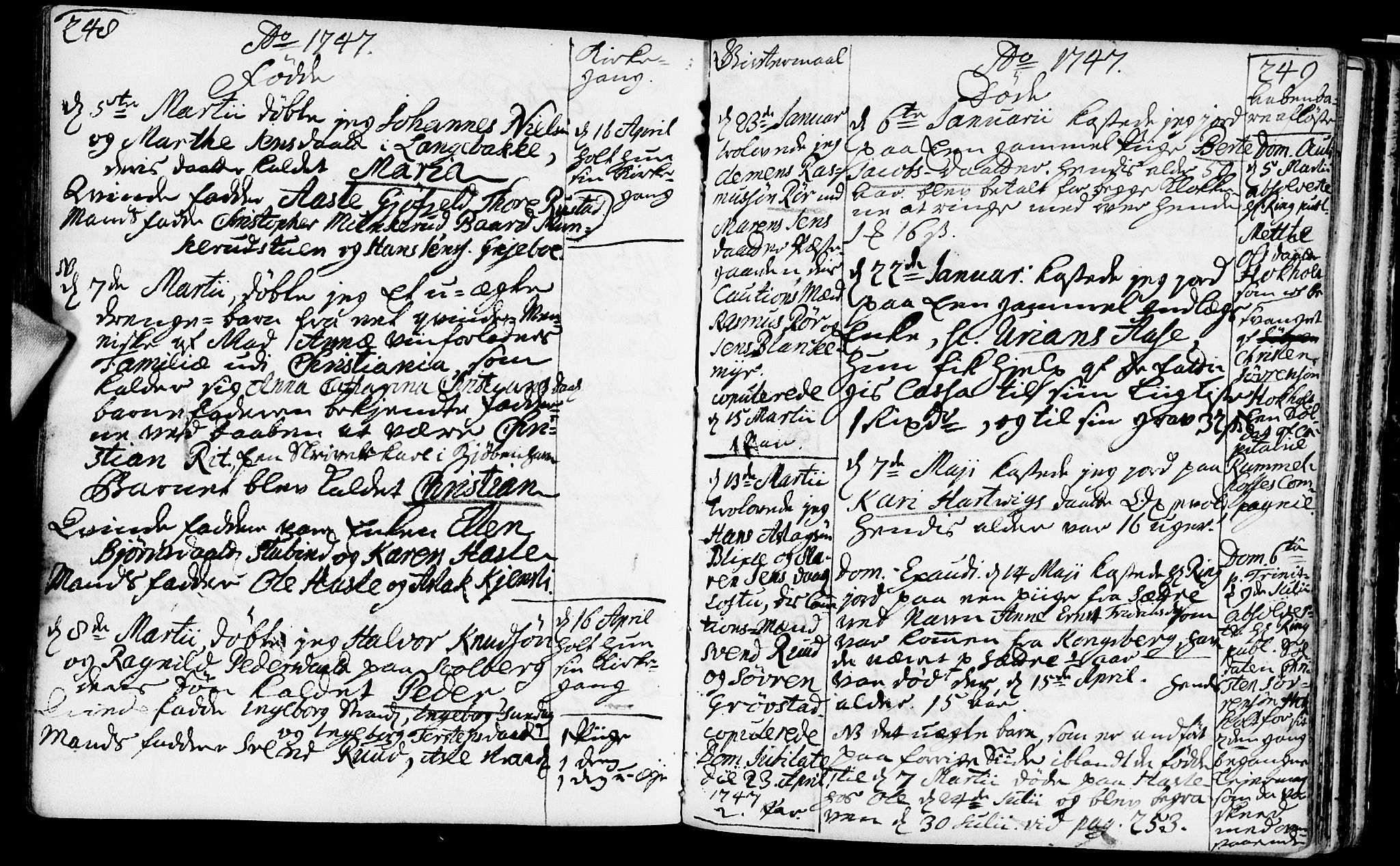 Nesodden prestekontor Kirkebøker, SAO/A-10013/F/Fa/L0001: Parish register (official) no. I 1, 1709-1749, p. 248-249