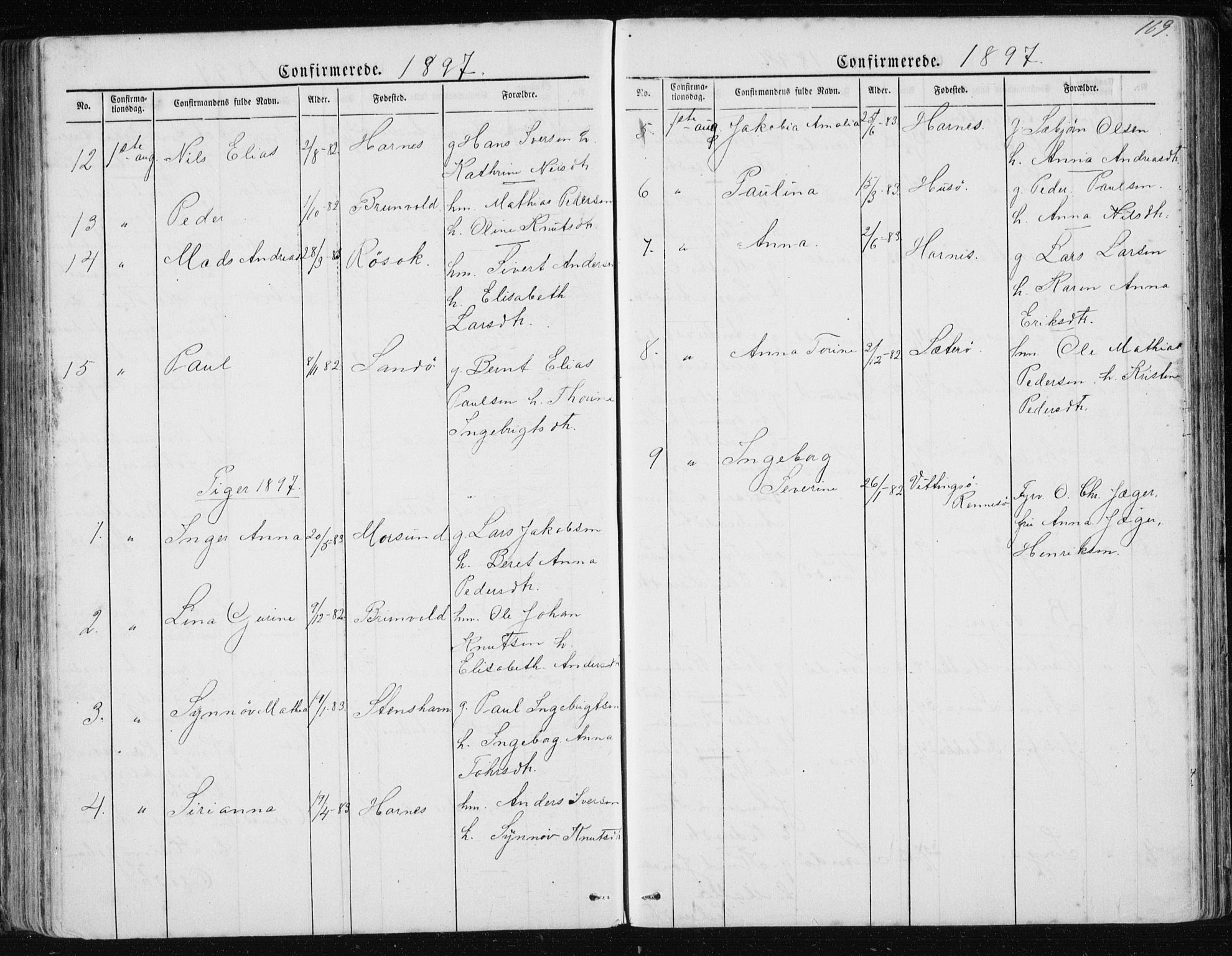 Ministerialprotokoller, klokkerbøker og fødselsregistre - Møre og Romsdal, SAT/A-1454/561/L0732: Parish register (copy) no. 561C02, 1867-1900, p. 169