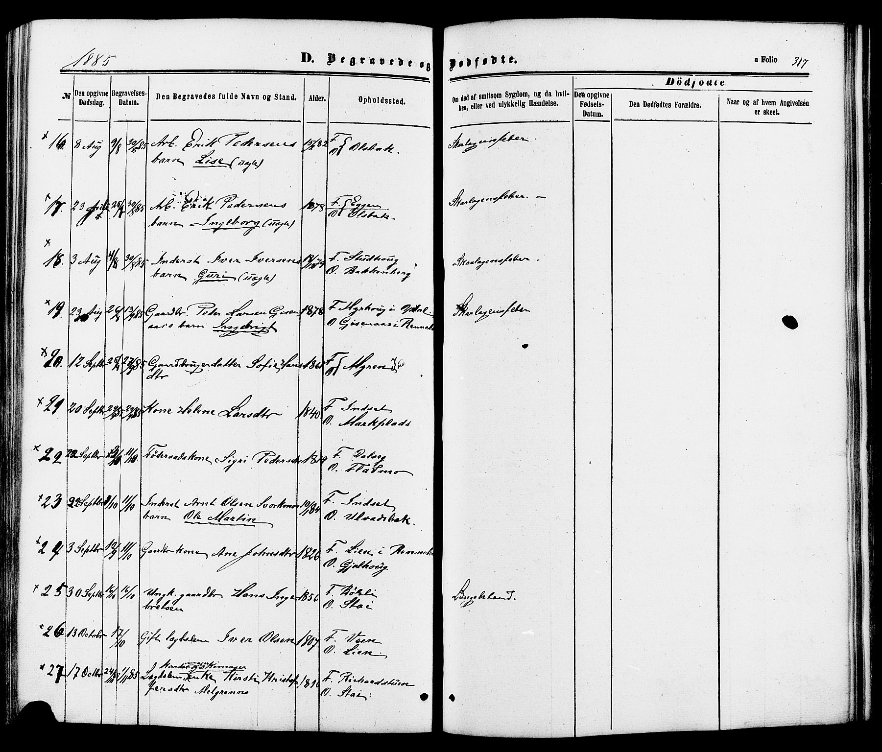 Kvikne prestekontor, AV/SAH-PREST-064/H/Ha/Haa/L0006: Parish register (official) no. 6, 1863-1886, p. 317